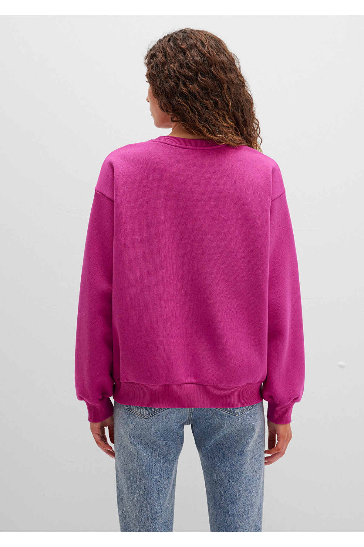 Mavi Logo Baskılı Pembe Sweatshirt 1611656-70943 görsel 5