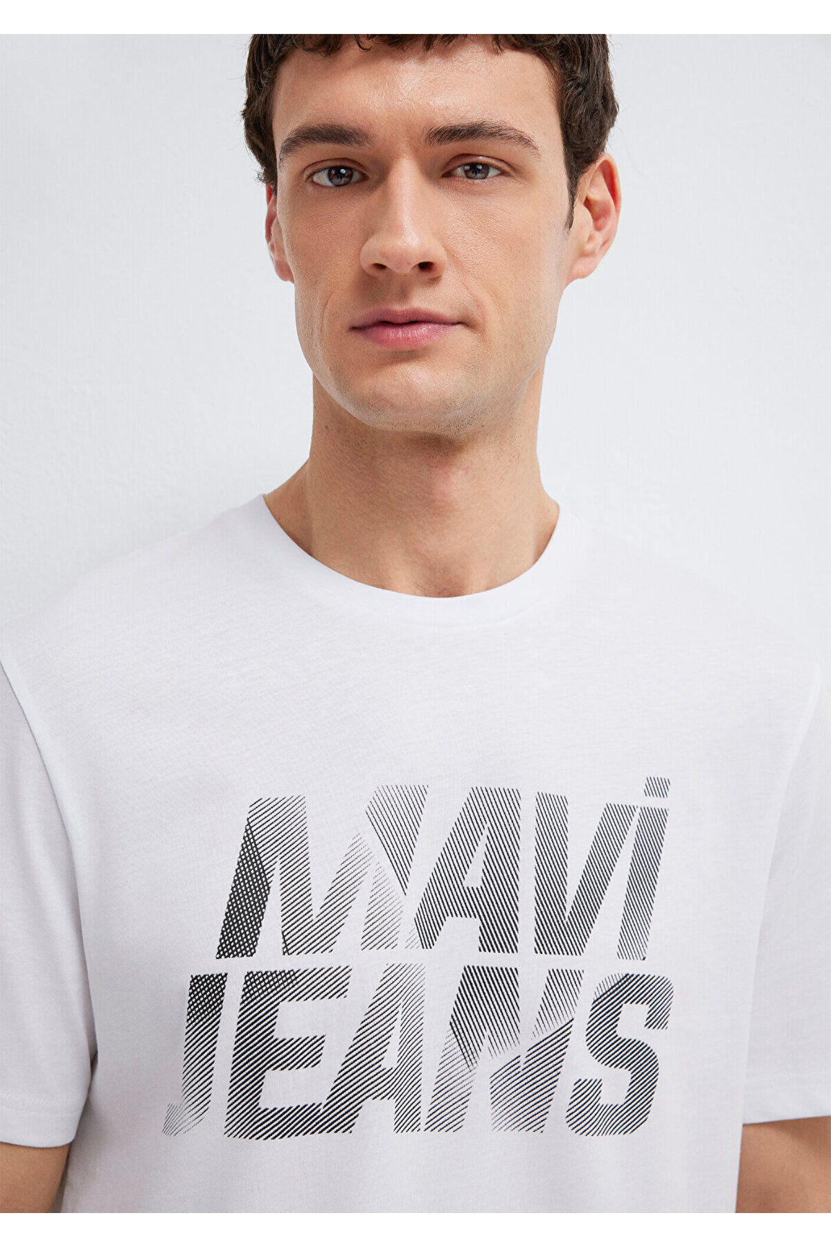 Mavi Jeans Baskılı Beyaz Tişört Regular Fit / Normal Kesim 0610260-620 görsel 5