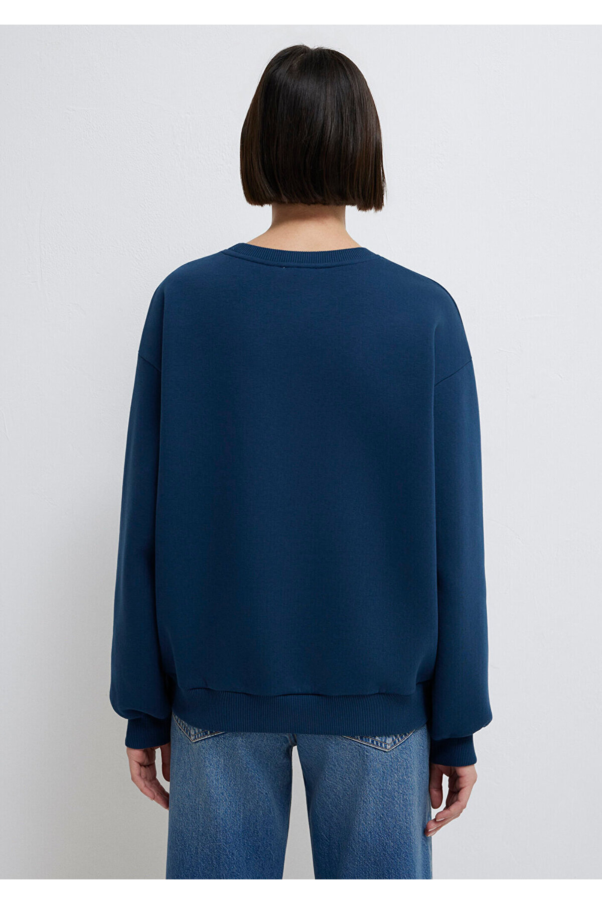 Mavi Logo Baskılı Lacivert Sweatshirt 1611656-82454 görsel 6