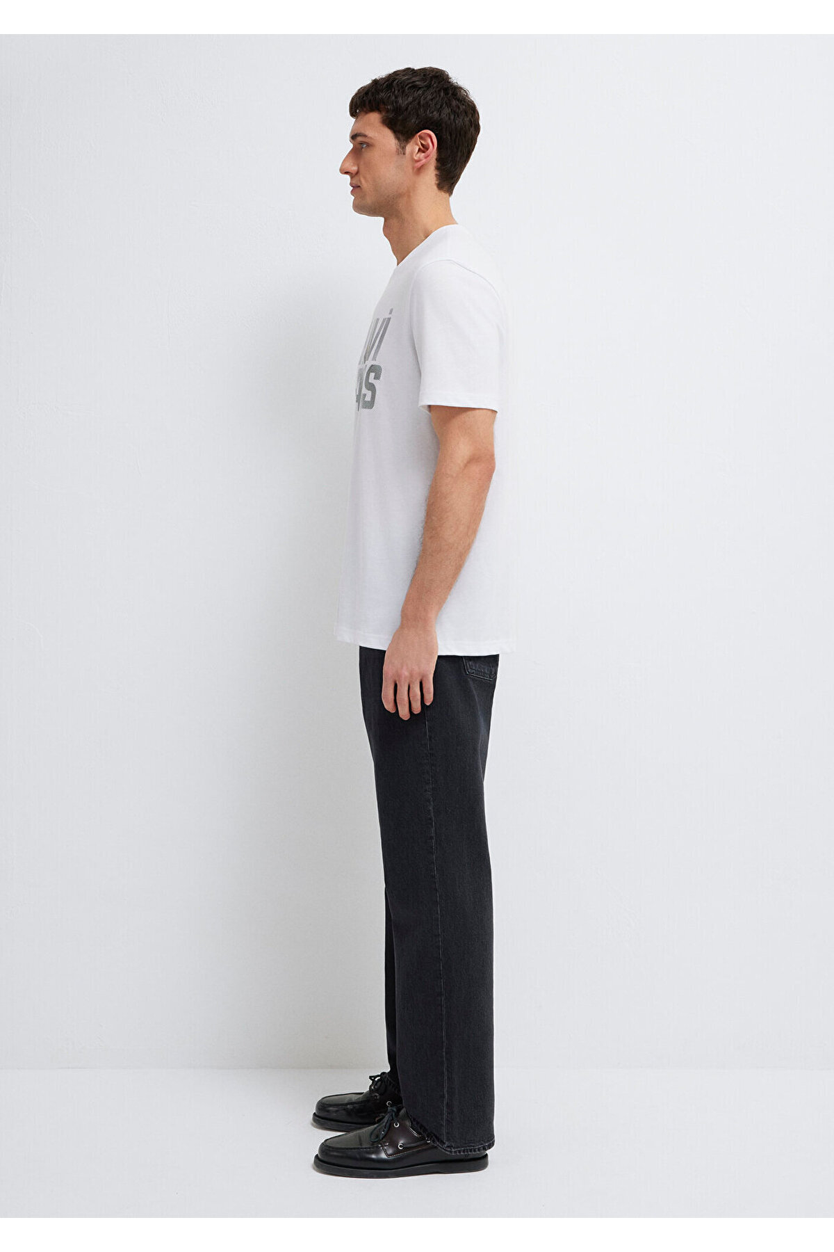 Mavi Jeans Baskılı Beyaz Tişört Regular Fit / Normal Kesim 0610260-620 görsel 4