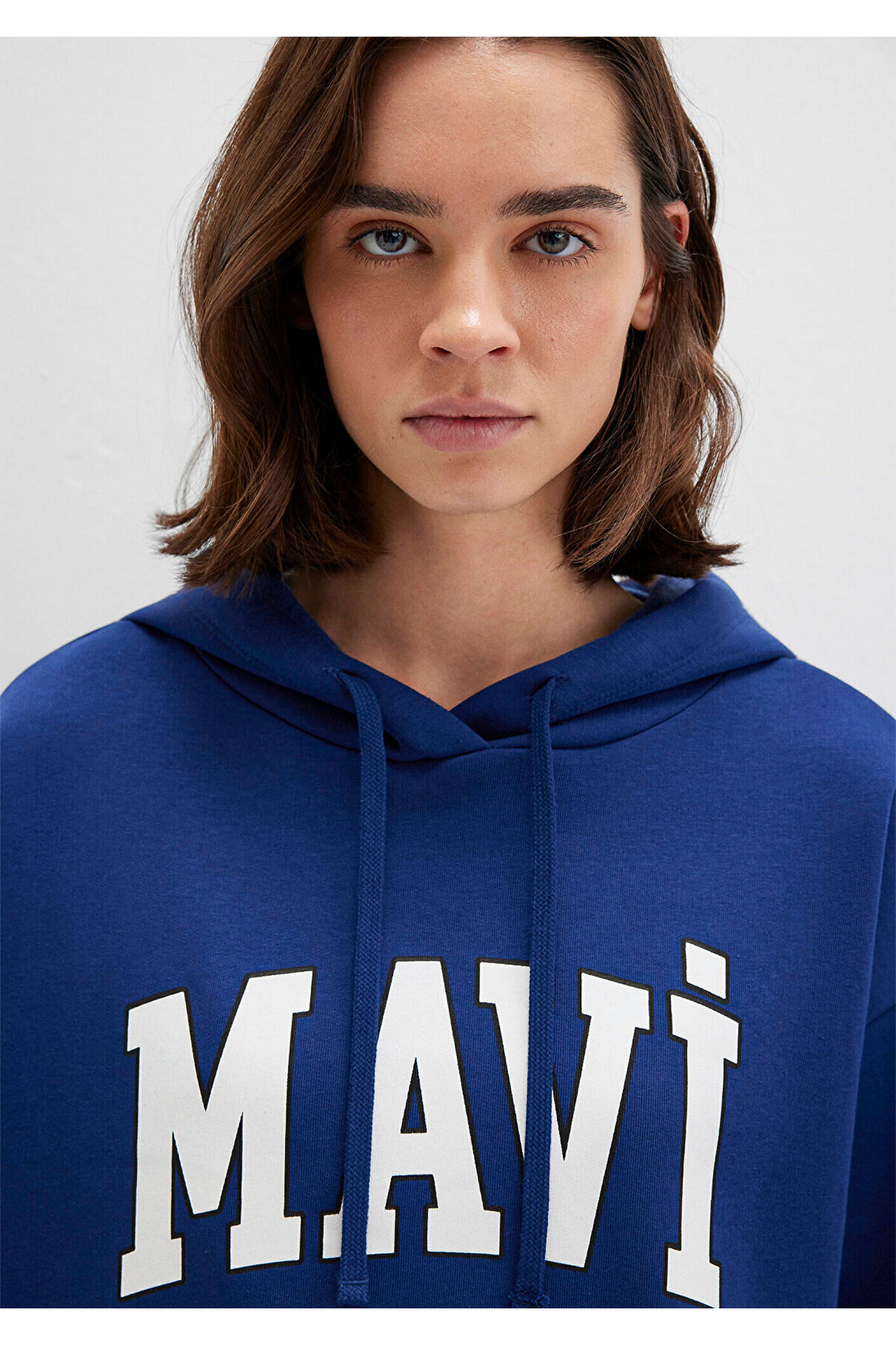 Mavi Logo Baskılı Sweatshirt Oversize/Geniş Kesim 1600361-70722 görsel 6