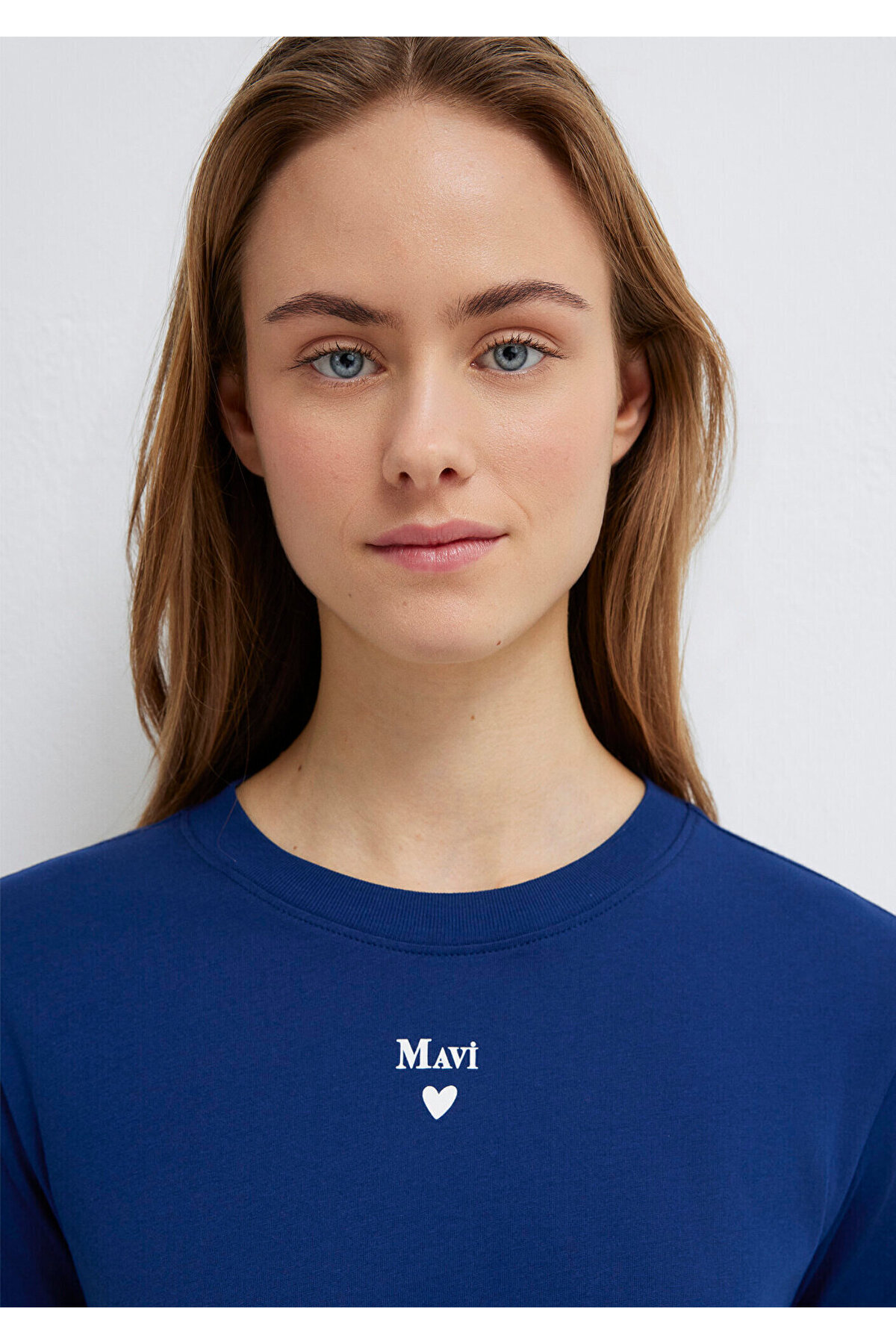 Mavi Logo Baskılı Lacivert Tişört Semi Slim Fit / Yarı Dar Kesim 1601185-70722 görsel 7