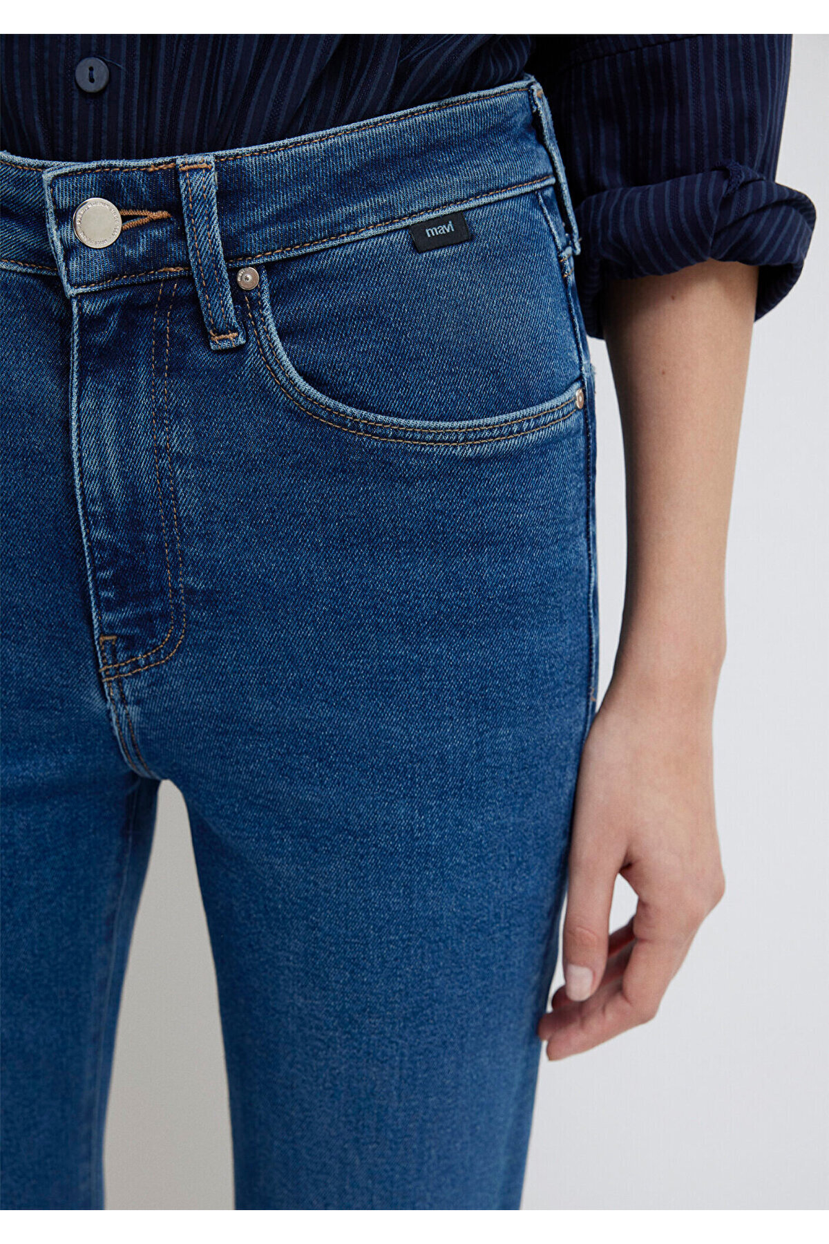 Mavi Bliss Premium Blue Koyu Jean Pantolon 101437-85292 görsel 7