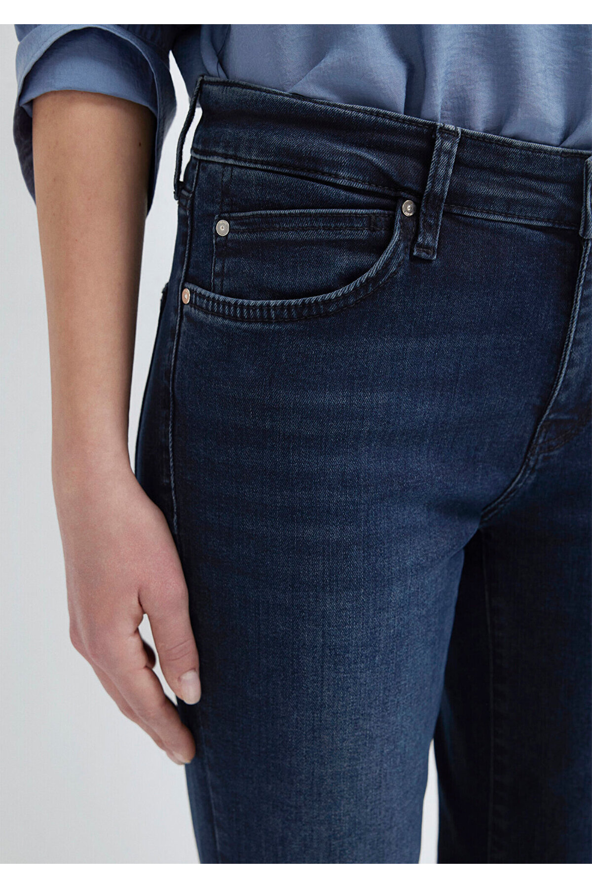 Mavi Molly Everyday Puslu Mürekkep Mavisi Jean Pantolon 1013683048 görsel 7