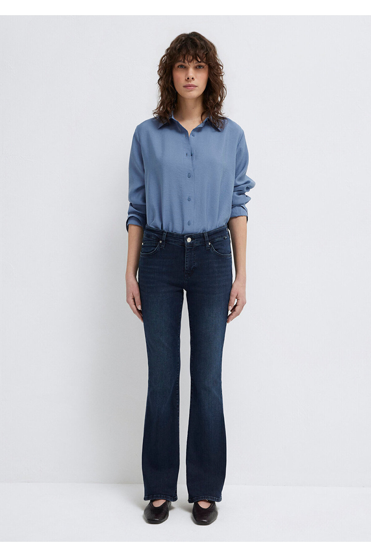 Mavi Molly Everyday Puslu Mürekkep Mavisi Jean Pantolon 1013683048 görsel 3