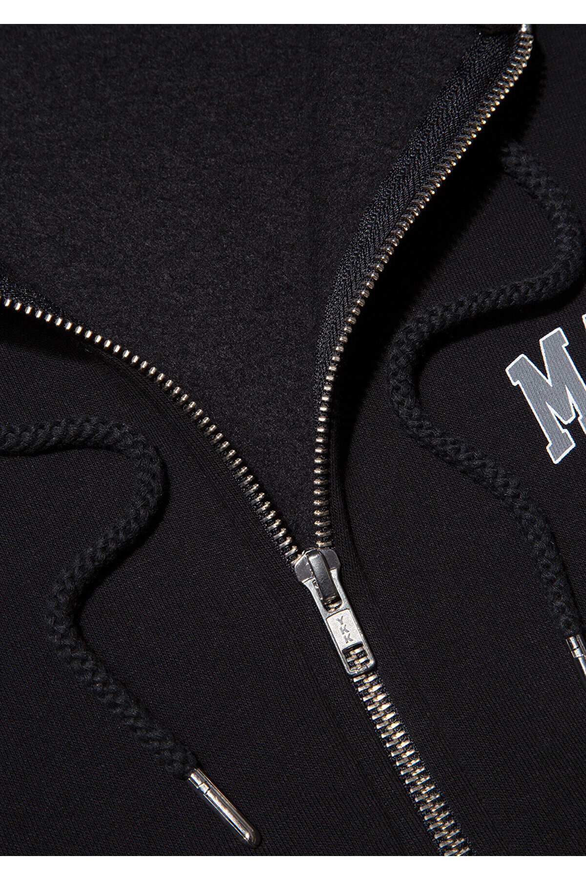 Mavi Logo Baskılı Kapüşonlu Fermuarlı Siyah Sweatshirt 0611715-900 görsel 6
