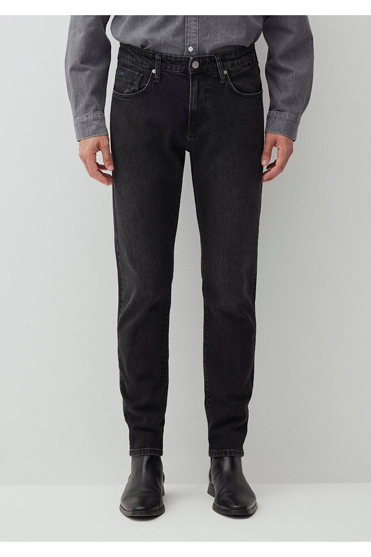 Mavi London Classic Denim Antrasit Jean Pantolon 0010172-87848 görsel 5