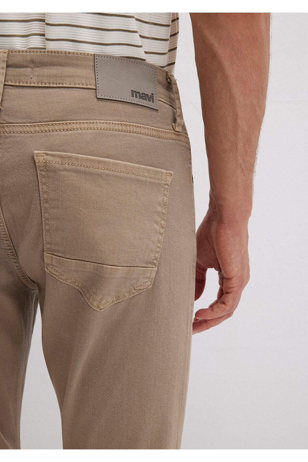 Mavi Jake Koyu Bej Comfort Gabardin Pantolon 0042286571 görsel 7