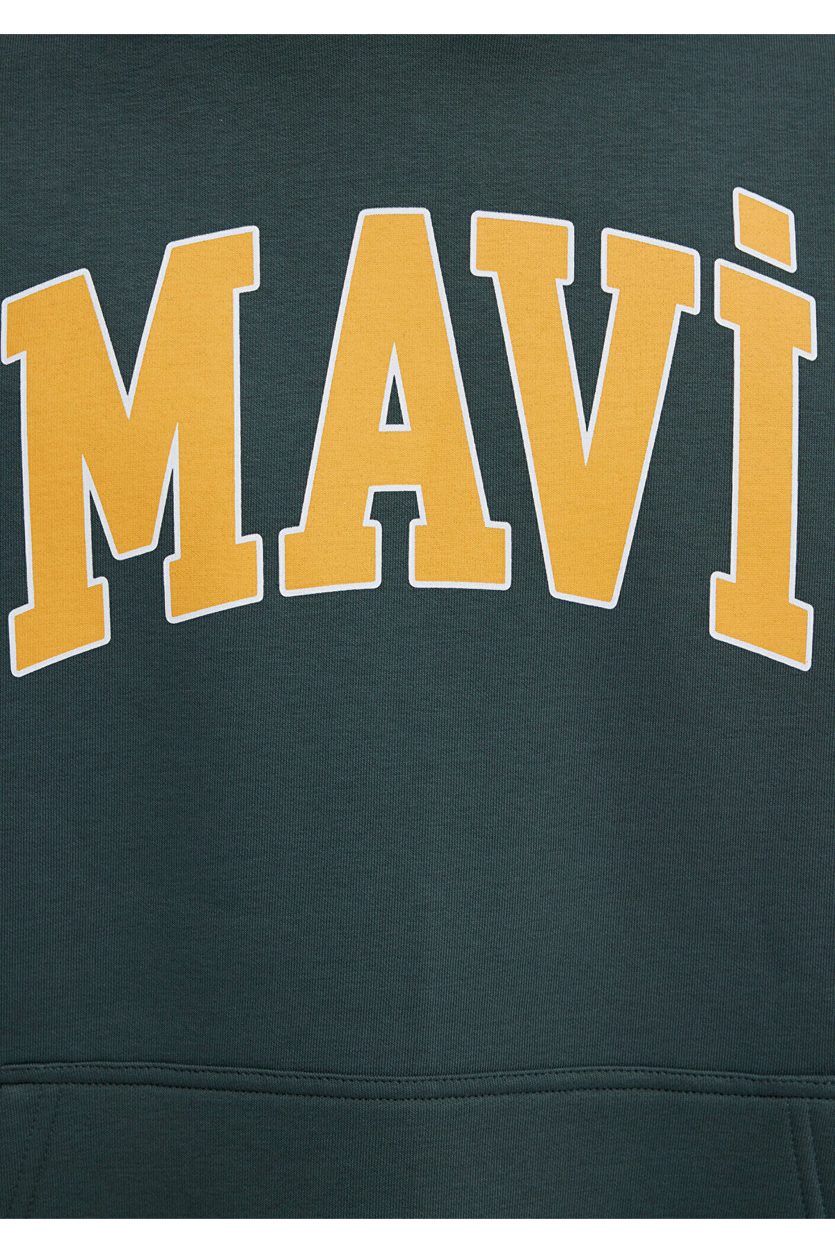 Mavi Logo Baskılı Kapüşonlu Yeşil Sweatshirt 067149-71598 görsel 7
