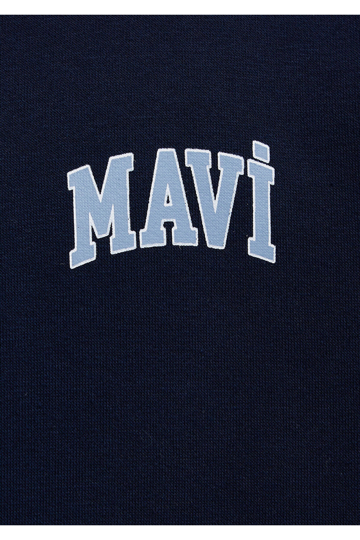 Mavi Logo Baskılı Yarı Fermuarlı Lacivert Sweatshirt 0S10208-70497 görsel 7