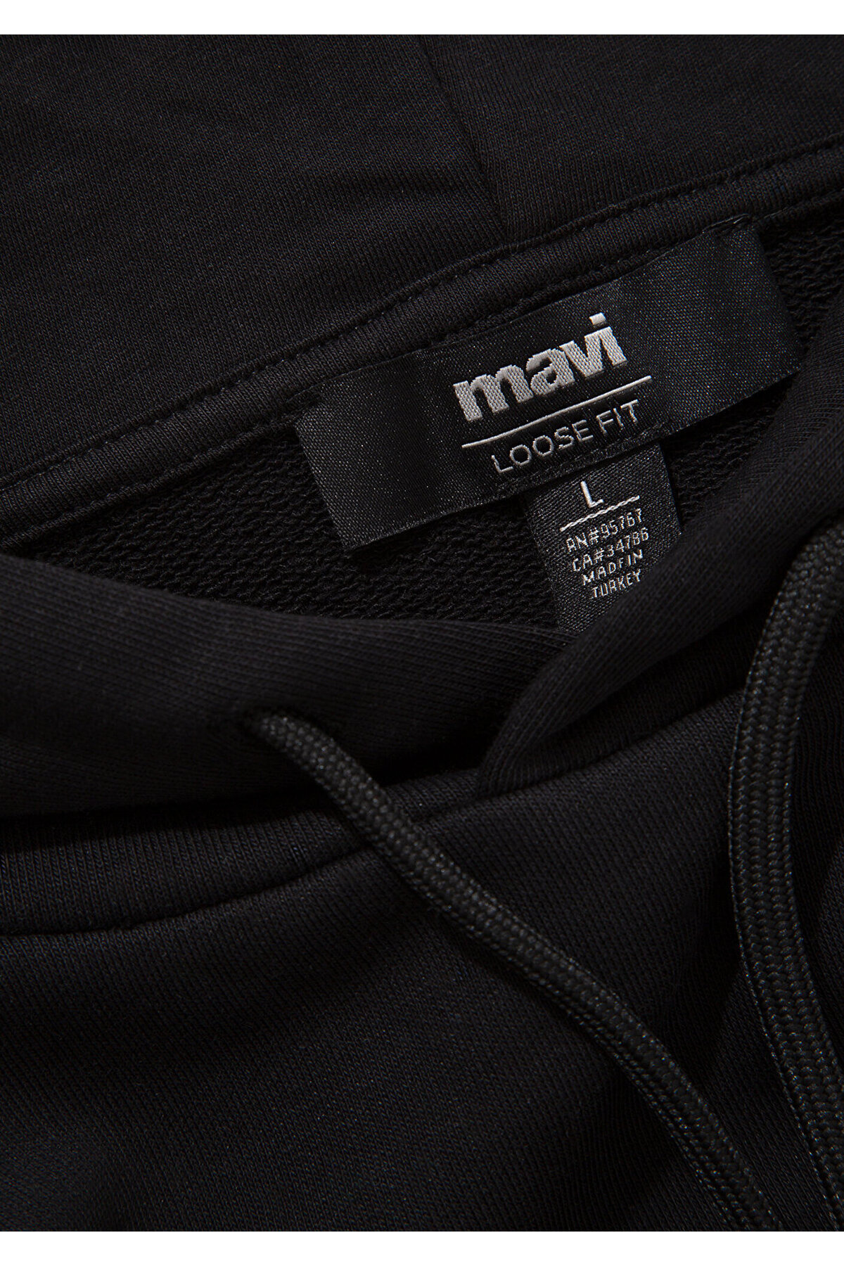 Mavi MVJNS Logo Baskılı Kapüşonlu Siyah Sweatshirt 0611786-900 görsel 8