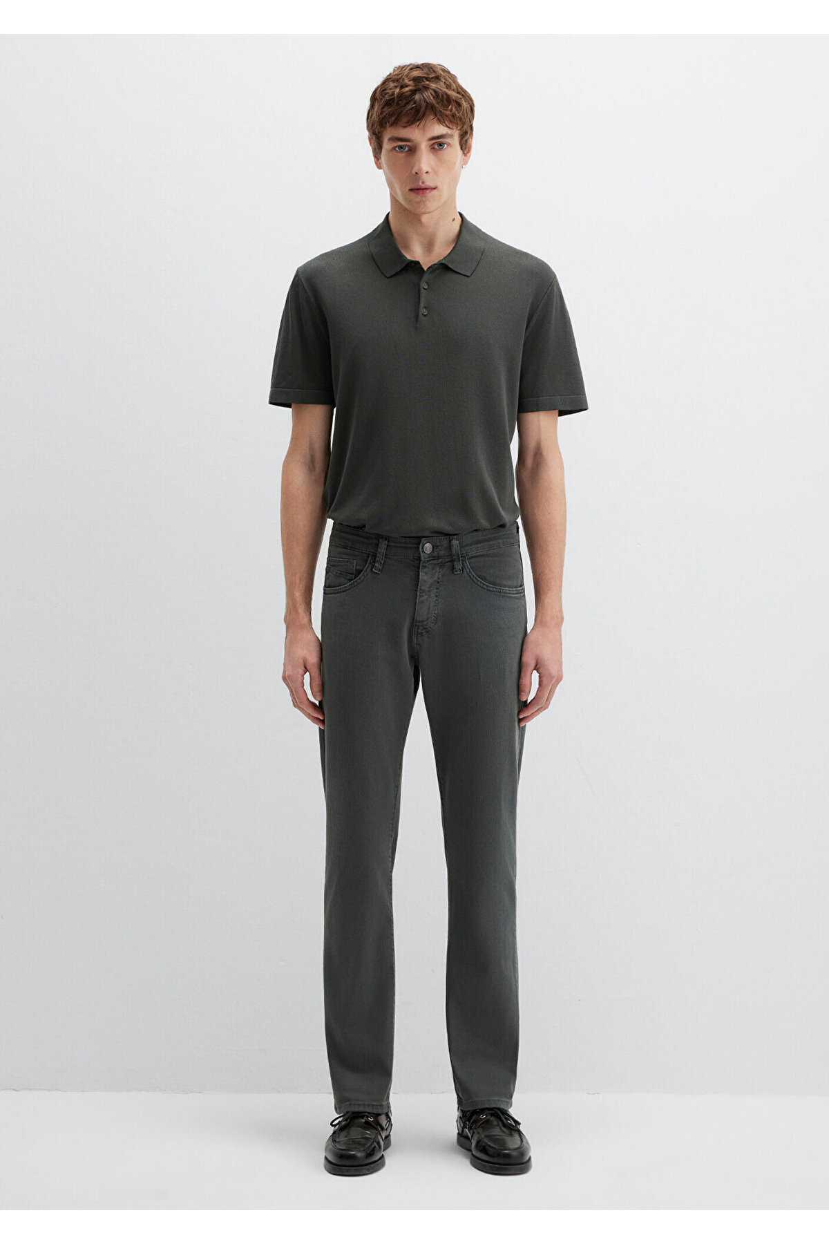 Mavi Hunter Yosun Yeşili Comfort Gabardin Pantolon 0020285644 görsel 3