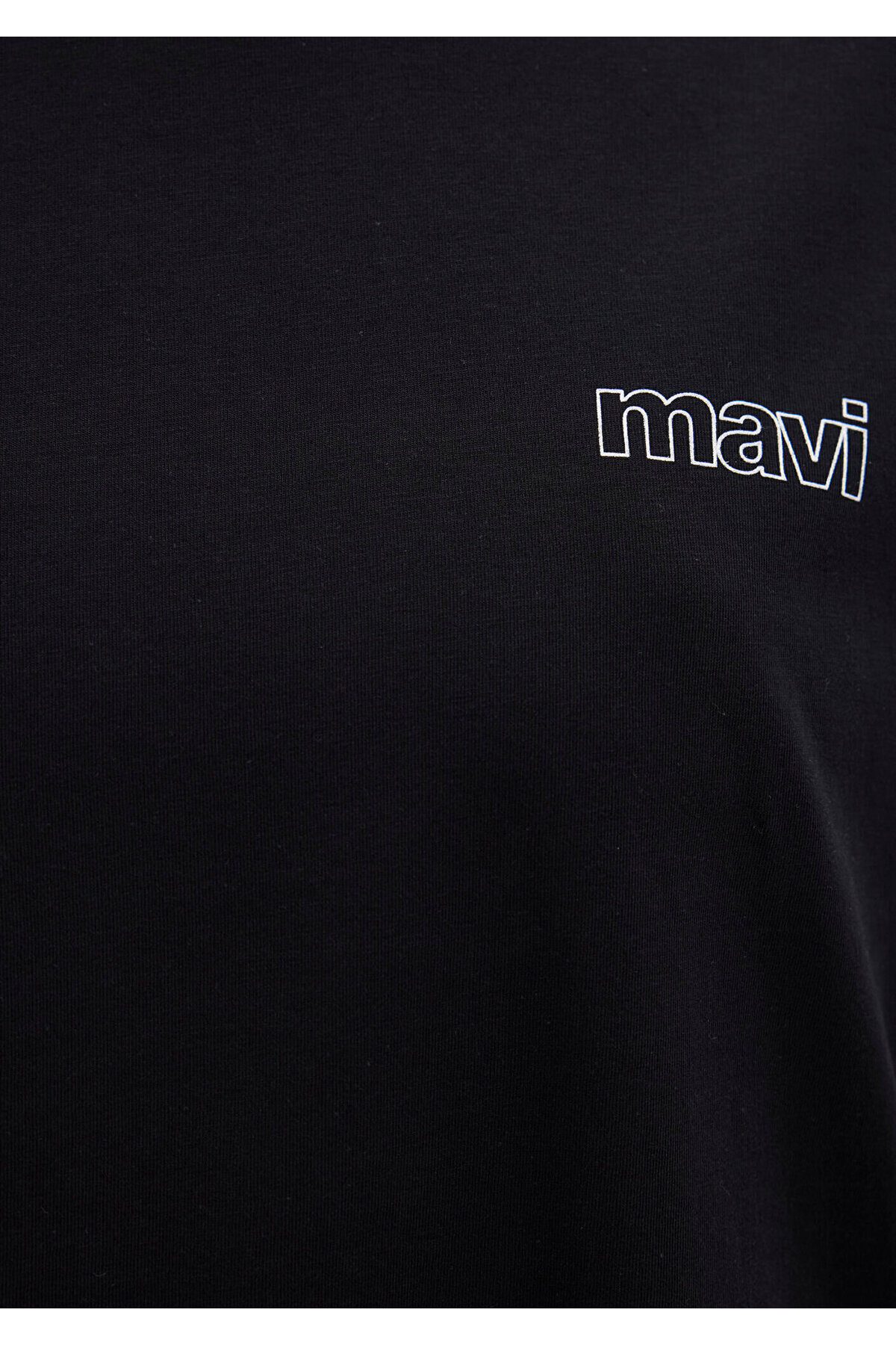 Mavi Logo Baskılı Siyah Tişört Loose Fit / Bol Rahat Kesim 1611309-900 görsel 7