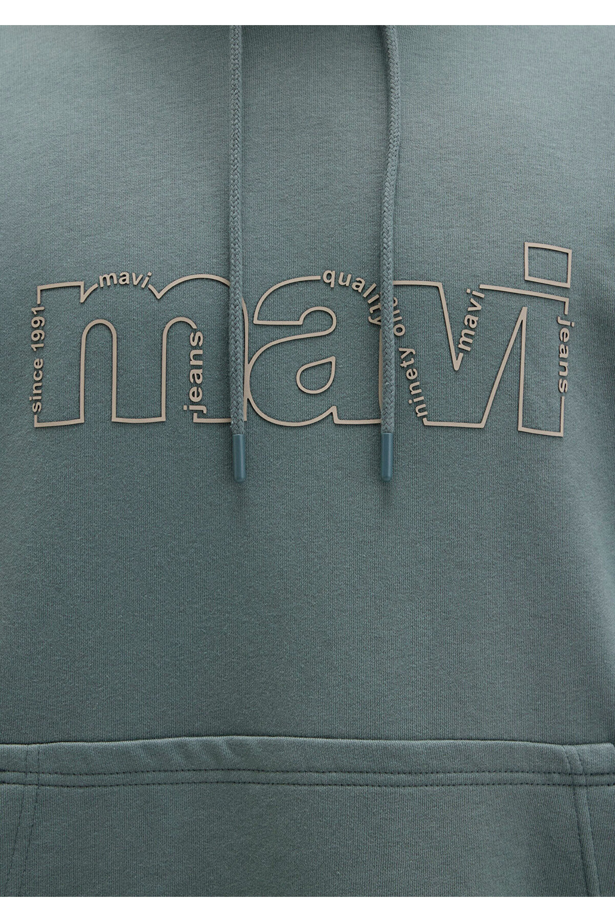 Mavi Logo Baskılı Kapüşonlu Yeşil Sweatshirt 0S10196-71577 görsel 7