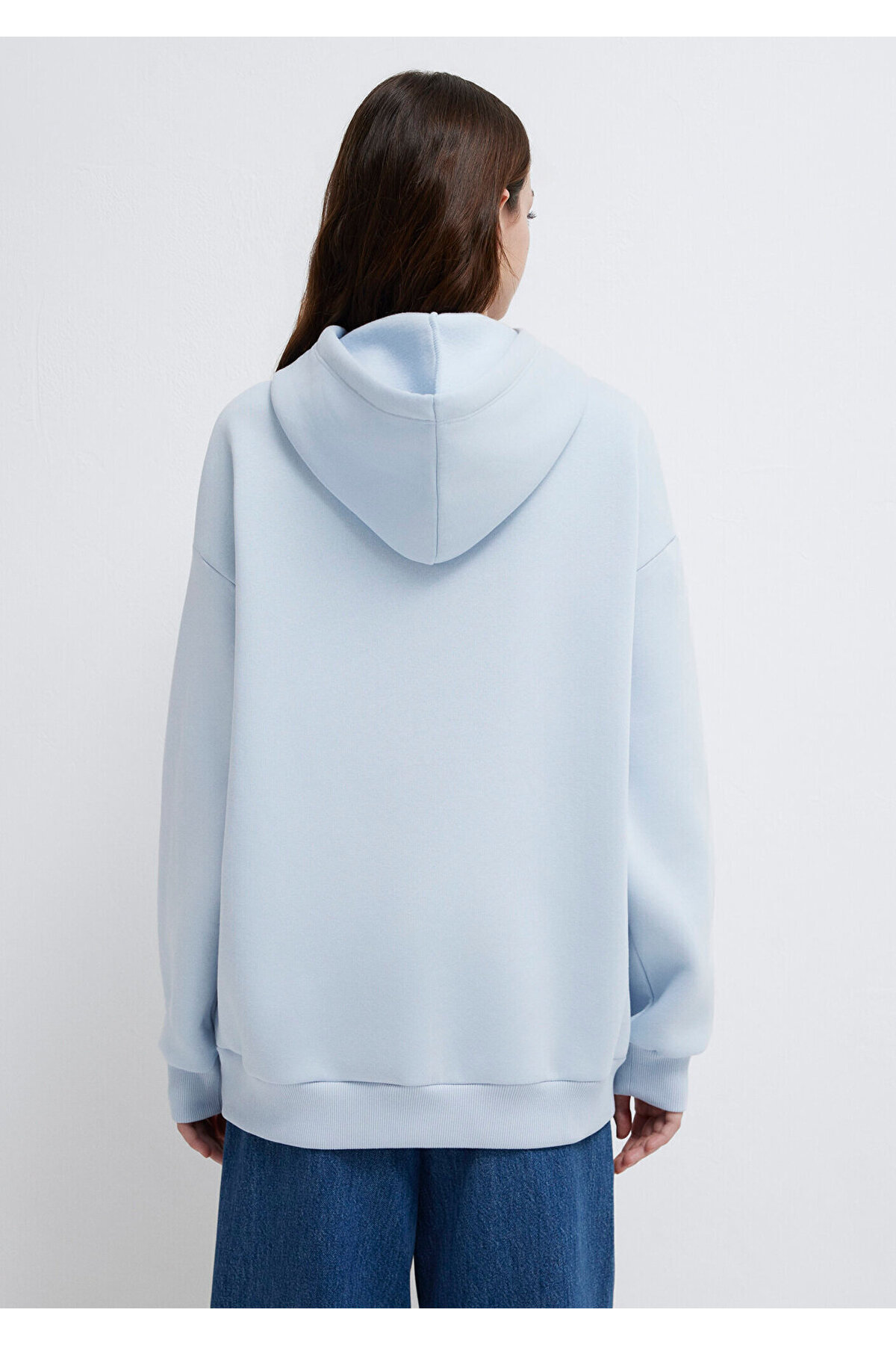 Mavi Logo Baskılı Kapüşonlu Sweatshirt 1600361-70717 görsel 5