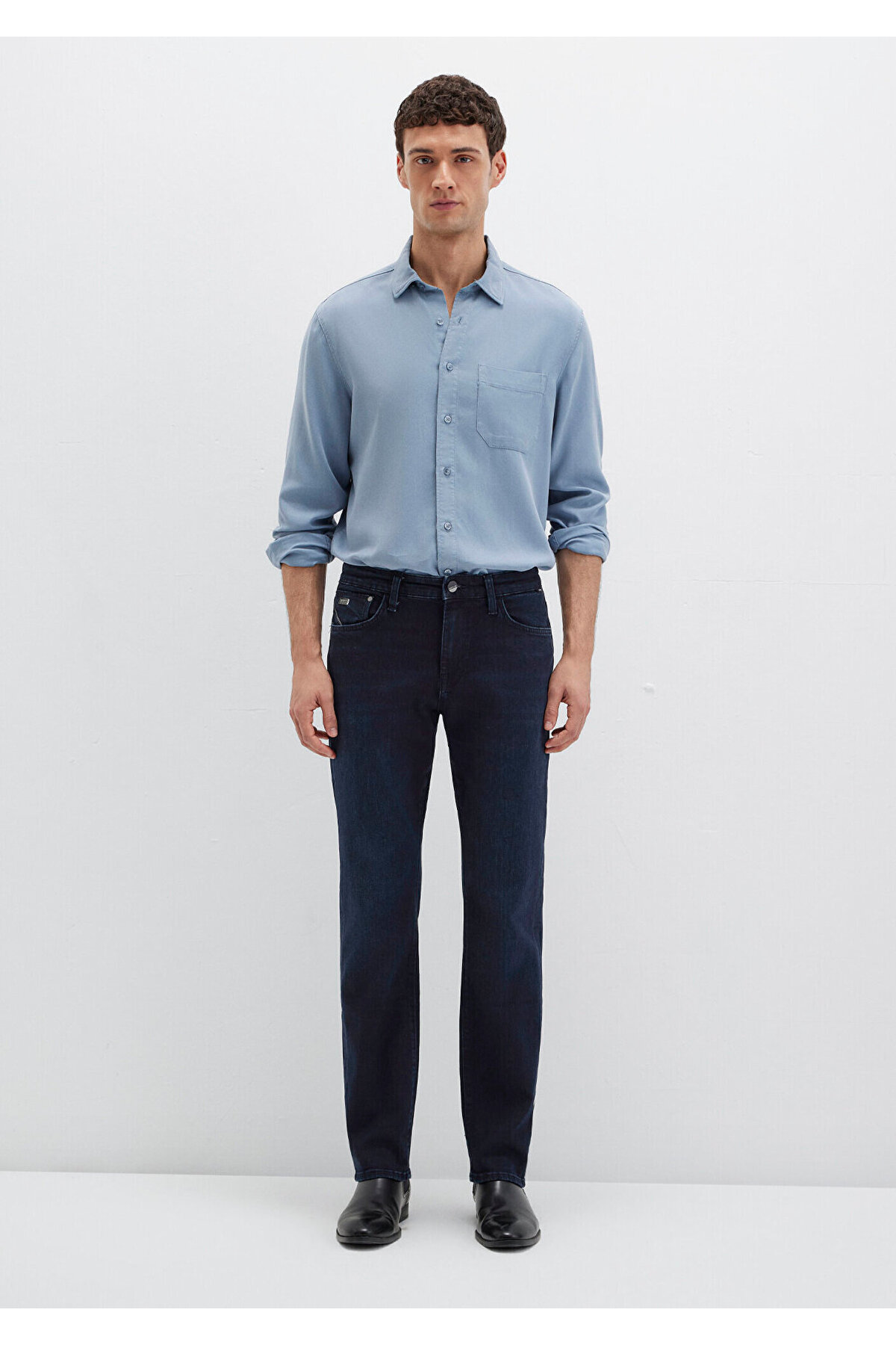 Mavi Hunter Black Mürekkep Jean Pantolon 0020234818 görsel 3