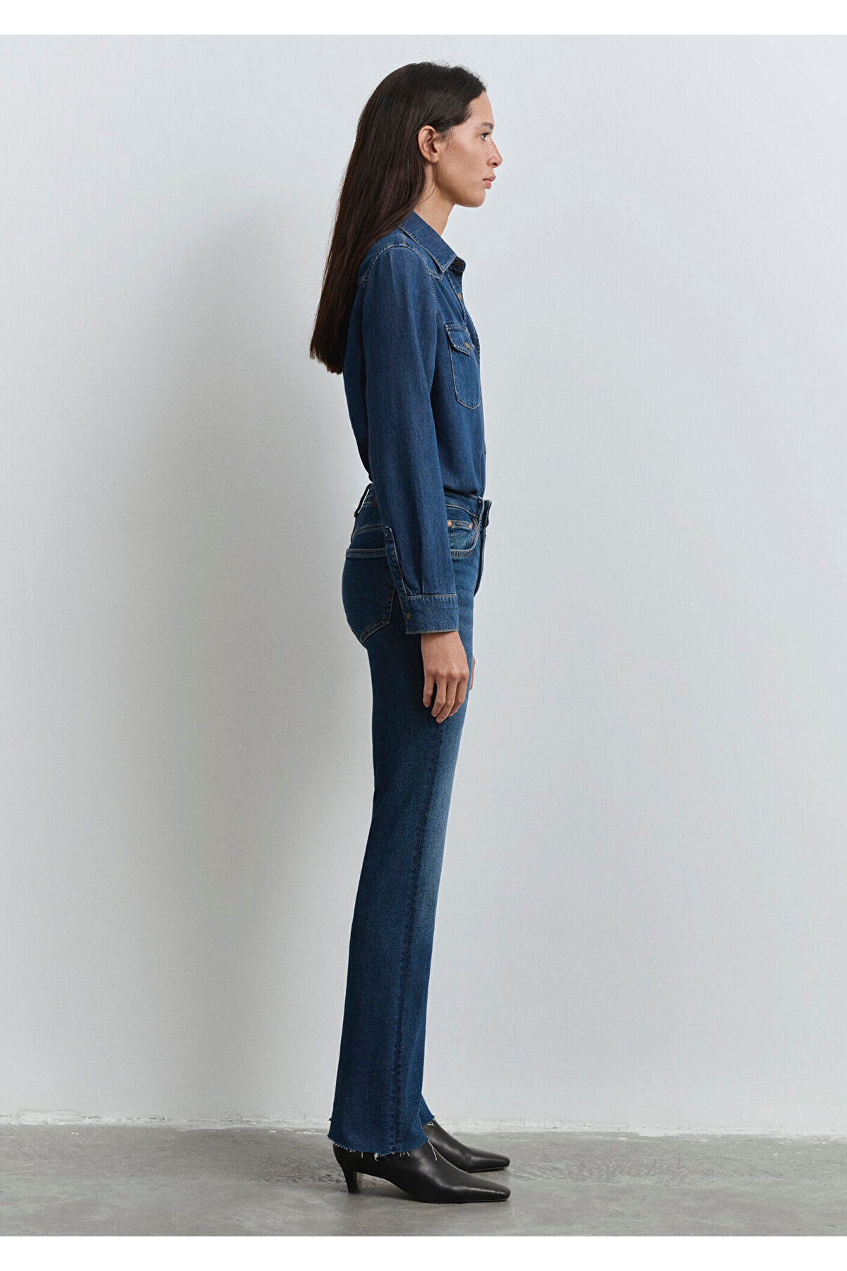 Mavi Maria Gold Shape Koyu Jean Pantolon 101225-80680 görsel 8