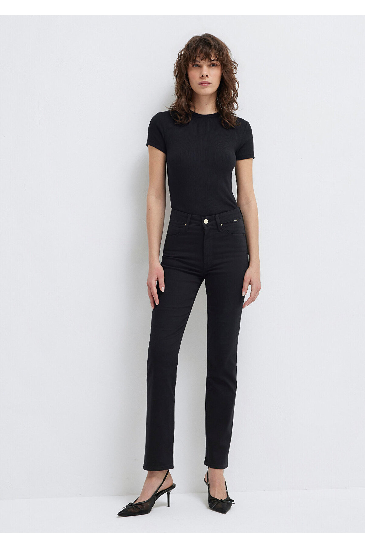 Mavi Kendra Gold Shape Siyah Jean Pantolon 1074622002 görsel 2
