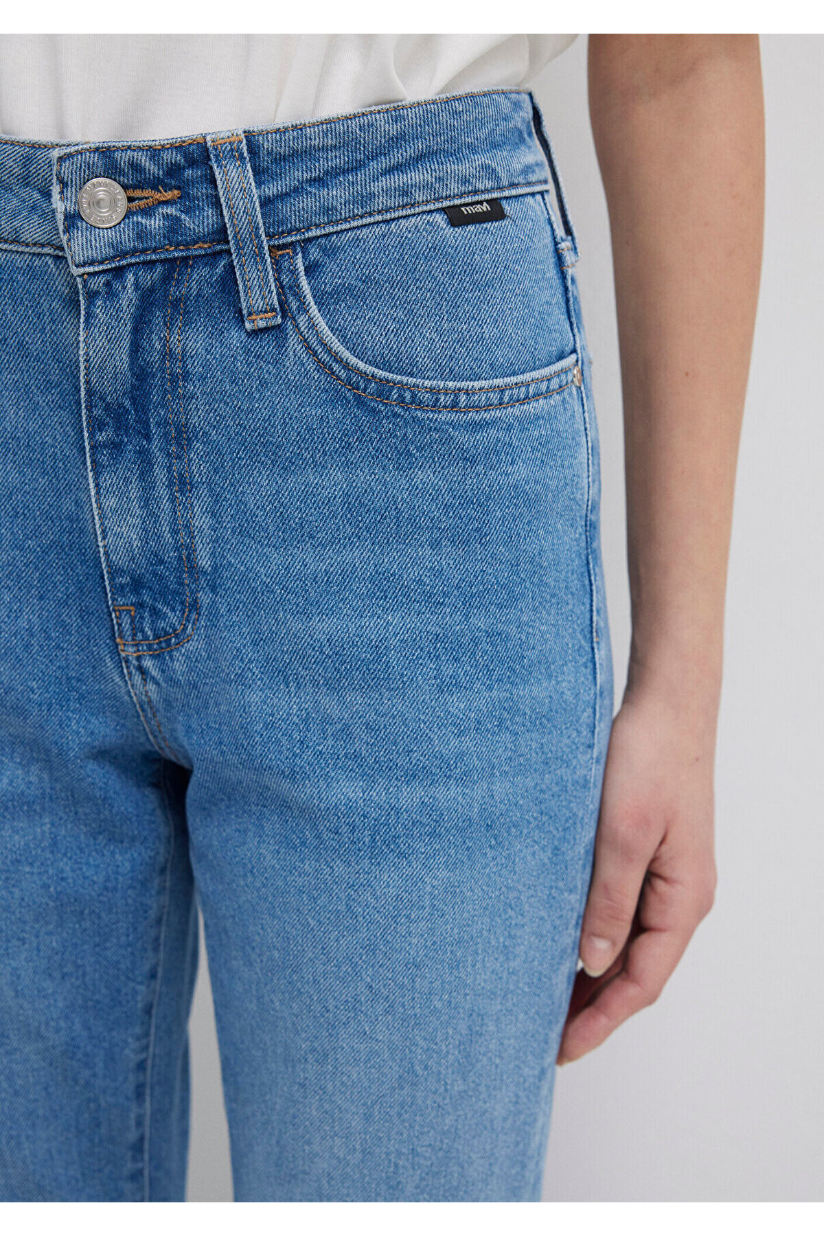 Mavi Bliss Real Blue Gölgeli Indigo Mavisi Jean Pantolon 101437-80890 görsel 7