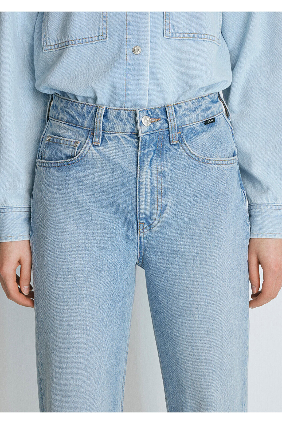 Mavi Victoria Real Blue Gölgeli Açık Jean Pantolon 101072-34111 görsel 7