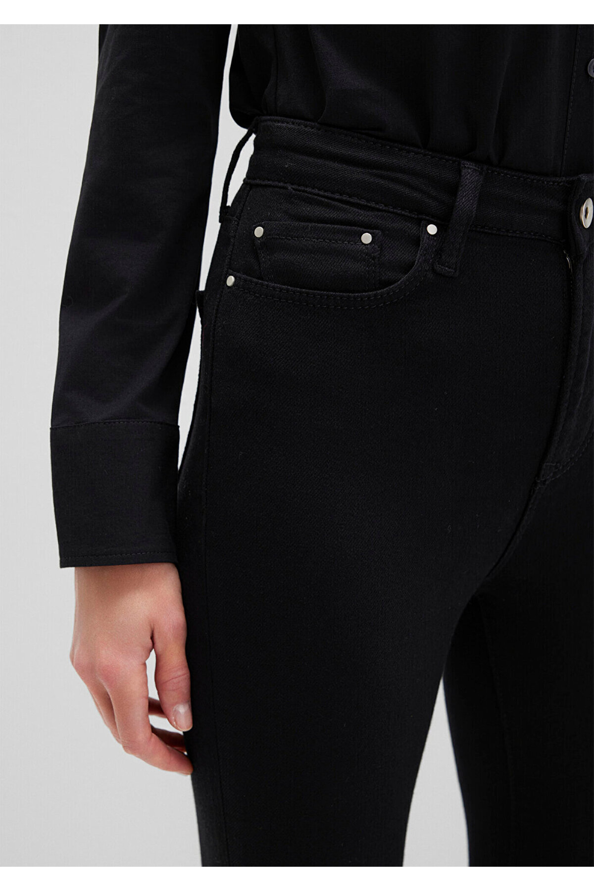 Mavi Serenay Gold Shape Siyah Jean Pantolon 100980-35248 görsel 6