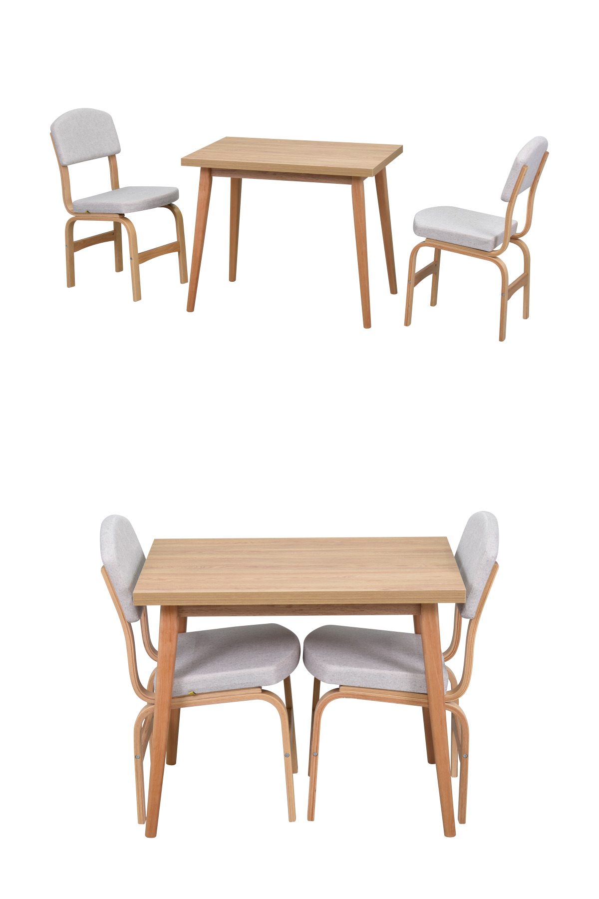 ست میز و صندلی آشپزخانه اژه مدل آوانوس چوبی MDF - 60x90 سانتیمتر