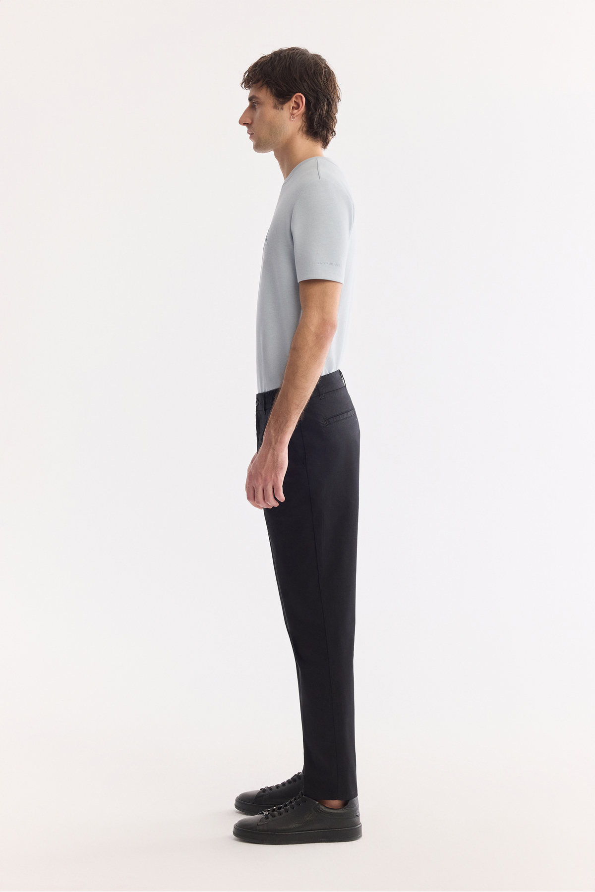 Avva Erkek Siyah Pamuklu Klasik Bel Relaxed Fit Pantolon A41Y3037 görsel 2