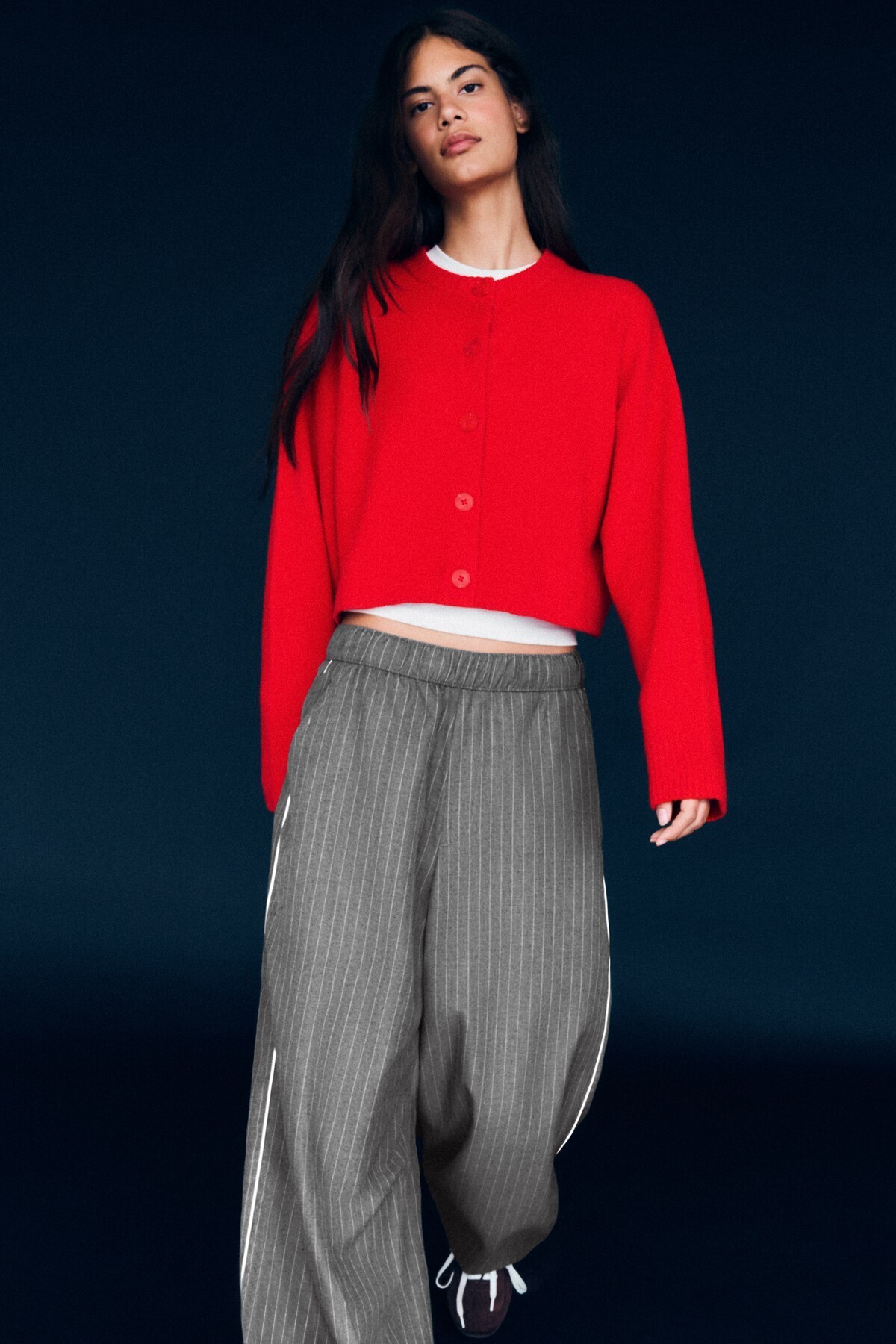 Bershka Soft touch bisiklet yaka ceket görsel 5