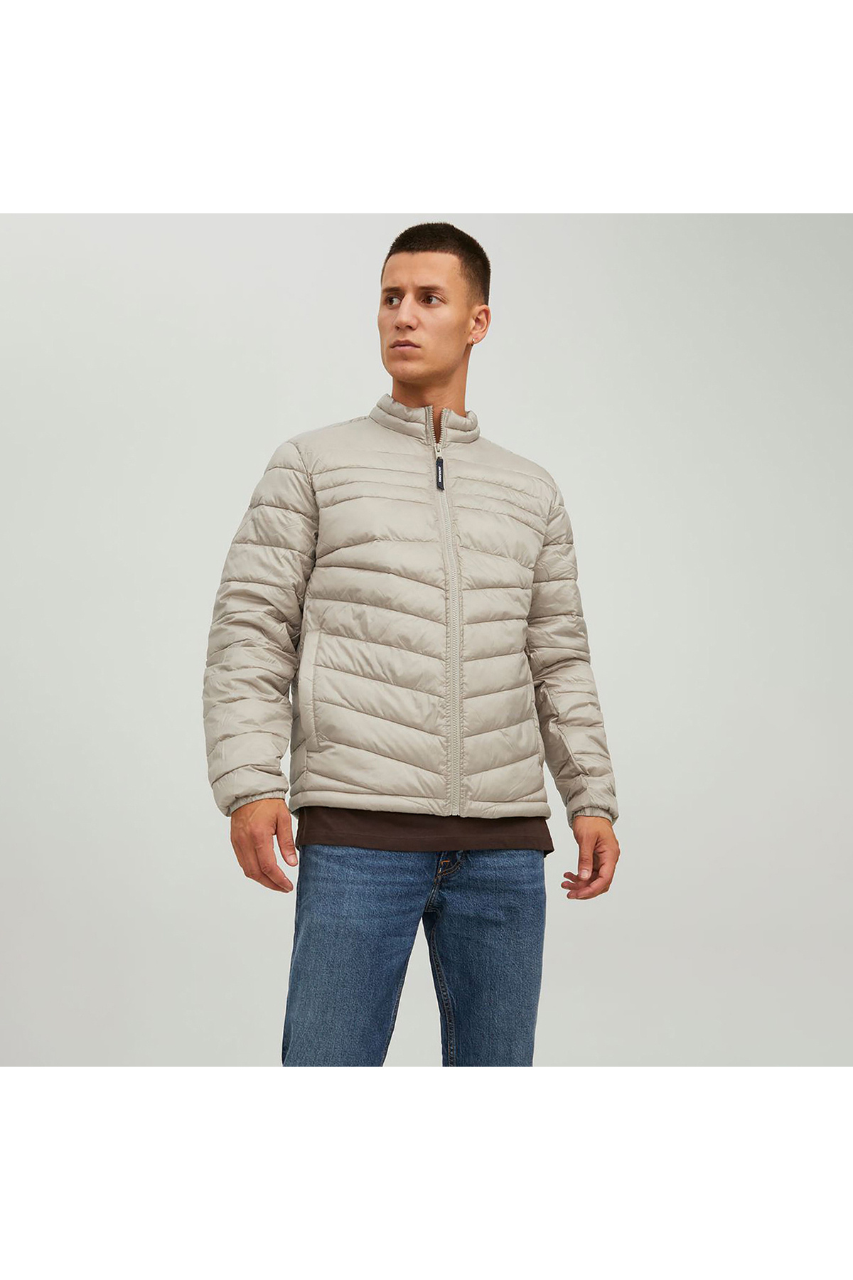 کاپشن مردانه جک اند جونز مدل Jehero Puffer یقه پفی جک اند جونز کاپشن Jack & Jones