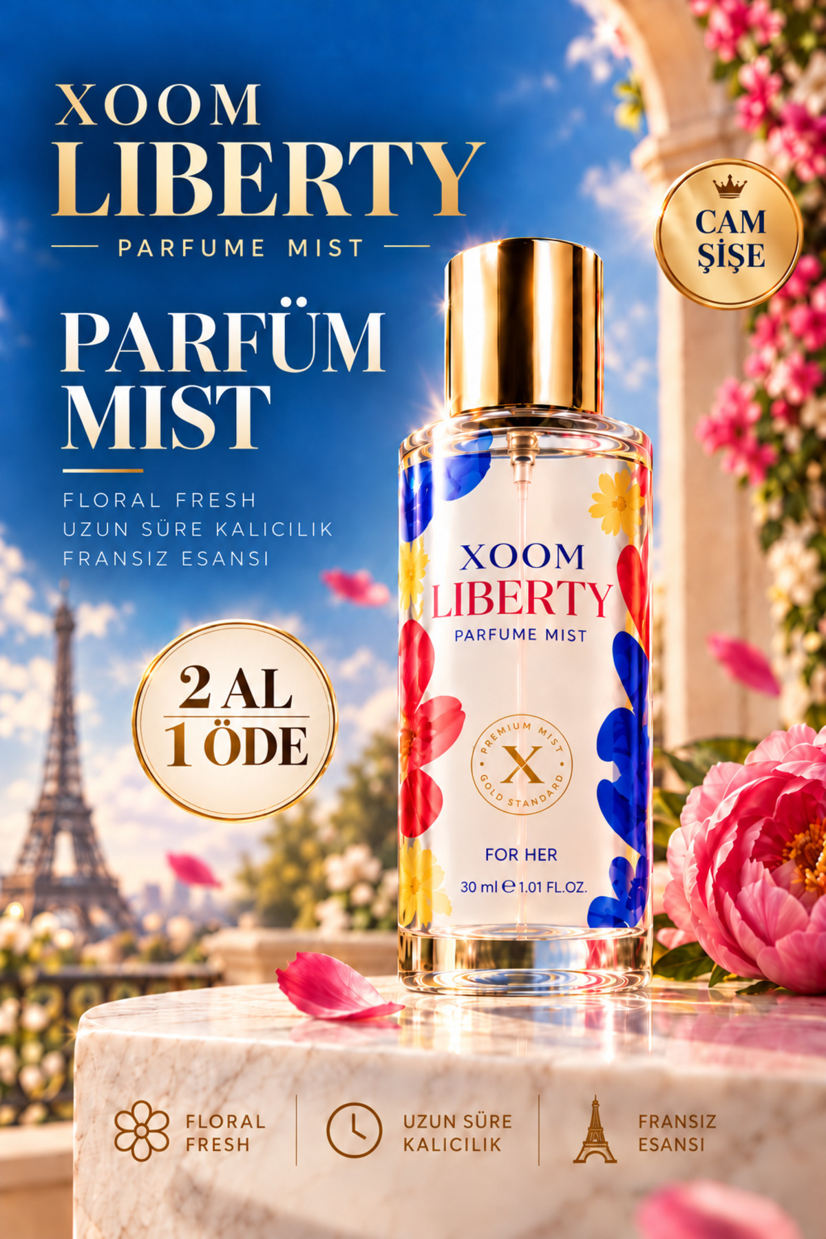 XOOM Liberty Parfüm Mist 30 ML - Gün Boyu Tazelik