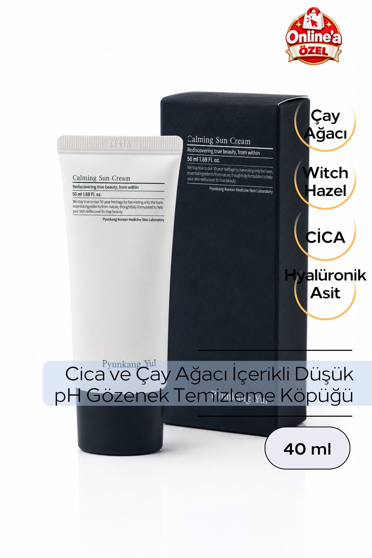 Pyunkang Yul CALMING SUN CREAM 50 ML (Yatıştırıcı Güneş Kremi)