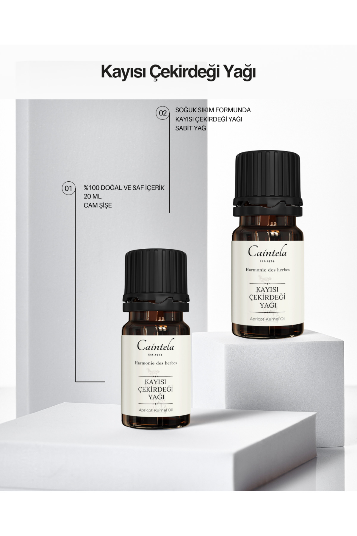 Kayısı Çekirdeği Yağı 20 ML % 100 Doğal Saf — Ctl114 — تصویر 2 از 2
