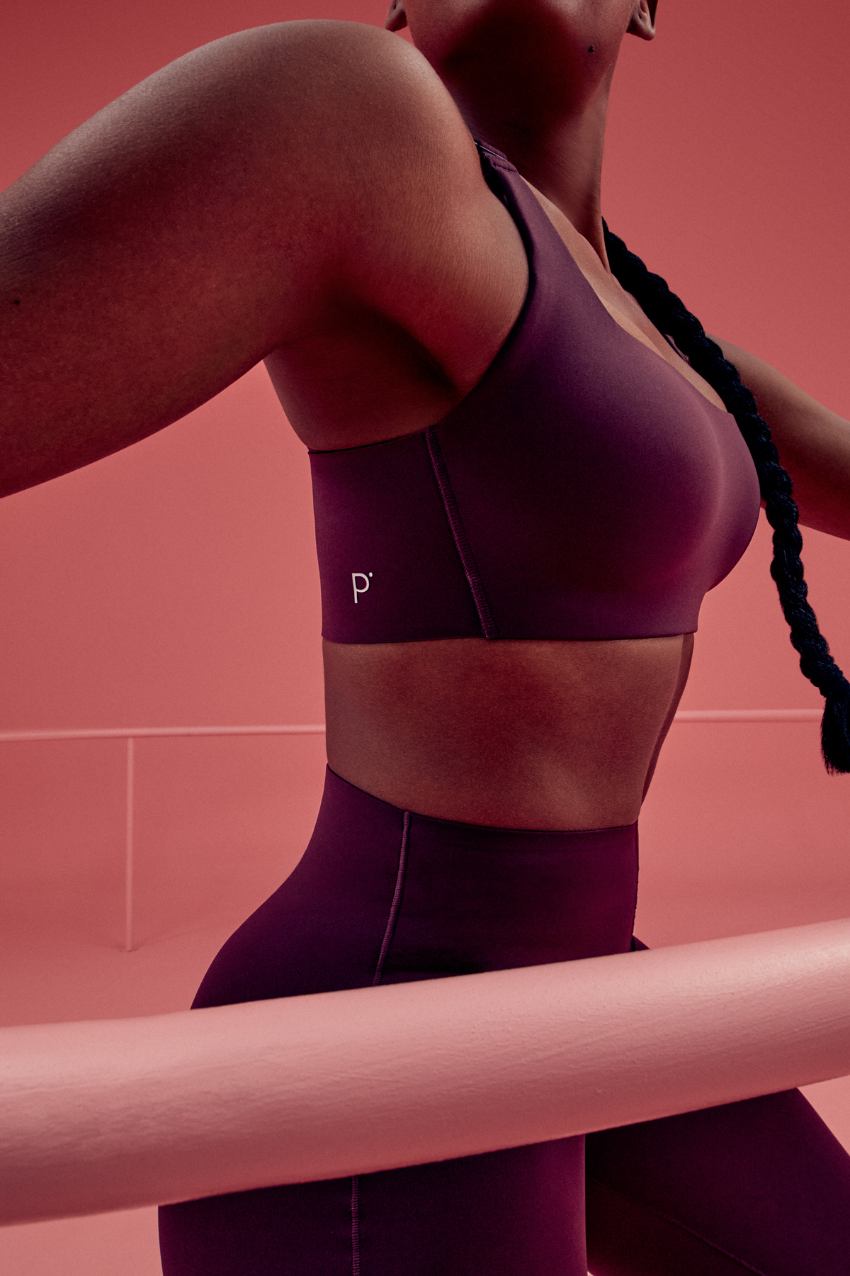 Penti Bordo Stretch360 Orta Destek Çapraz Sırt Detaylı Kaydırmaz Askılı Cross Back Spor Sütyeni