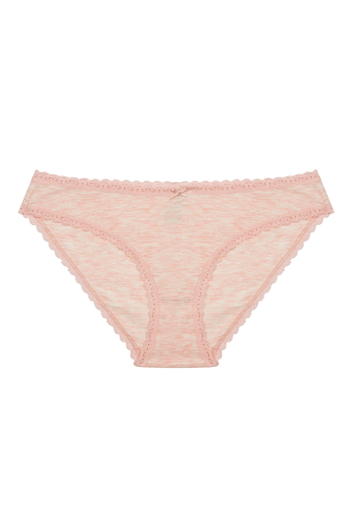 Penti Daily Lace 3'lü Pamuklu Bej Slip Külot görsel 4