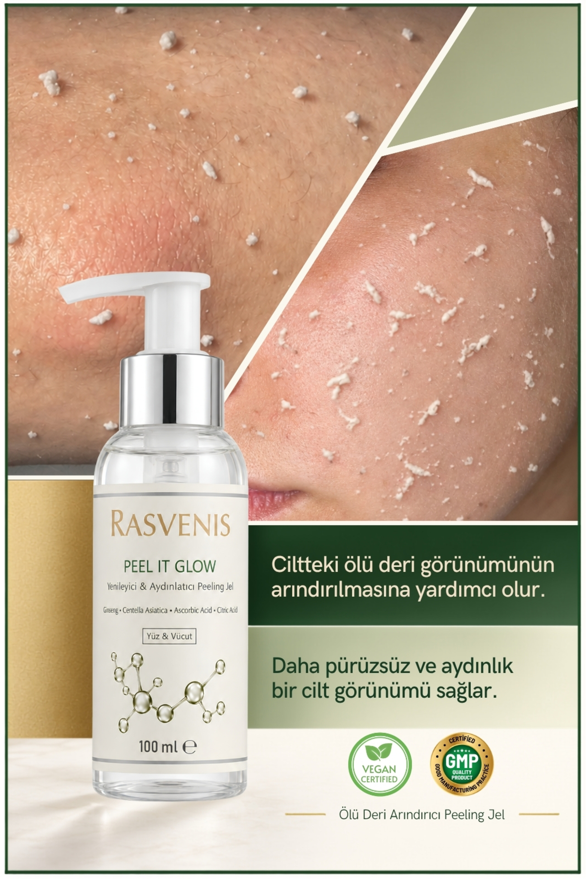 Peel It Glow Ölü Deri Temizleyici Peeling Jel (100 ml) — RAS-GLOW-001