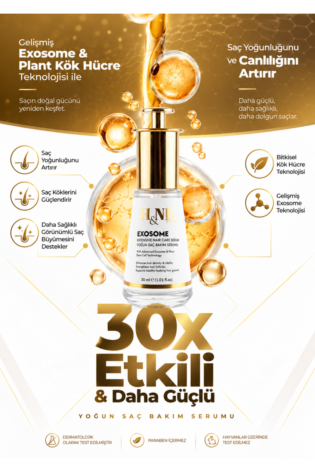Saç Çoğaltma Exosome Vitamin — TYCCF30F9E811B03839945100 — تصویر 2 از 4