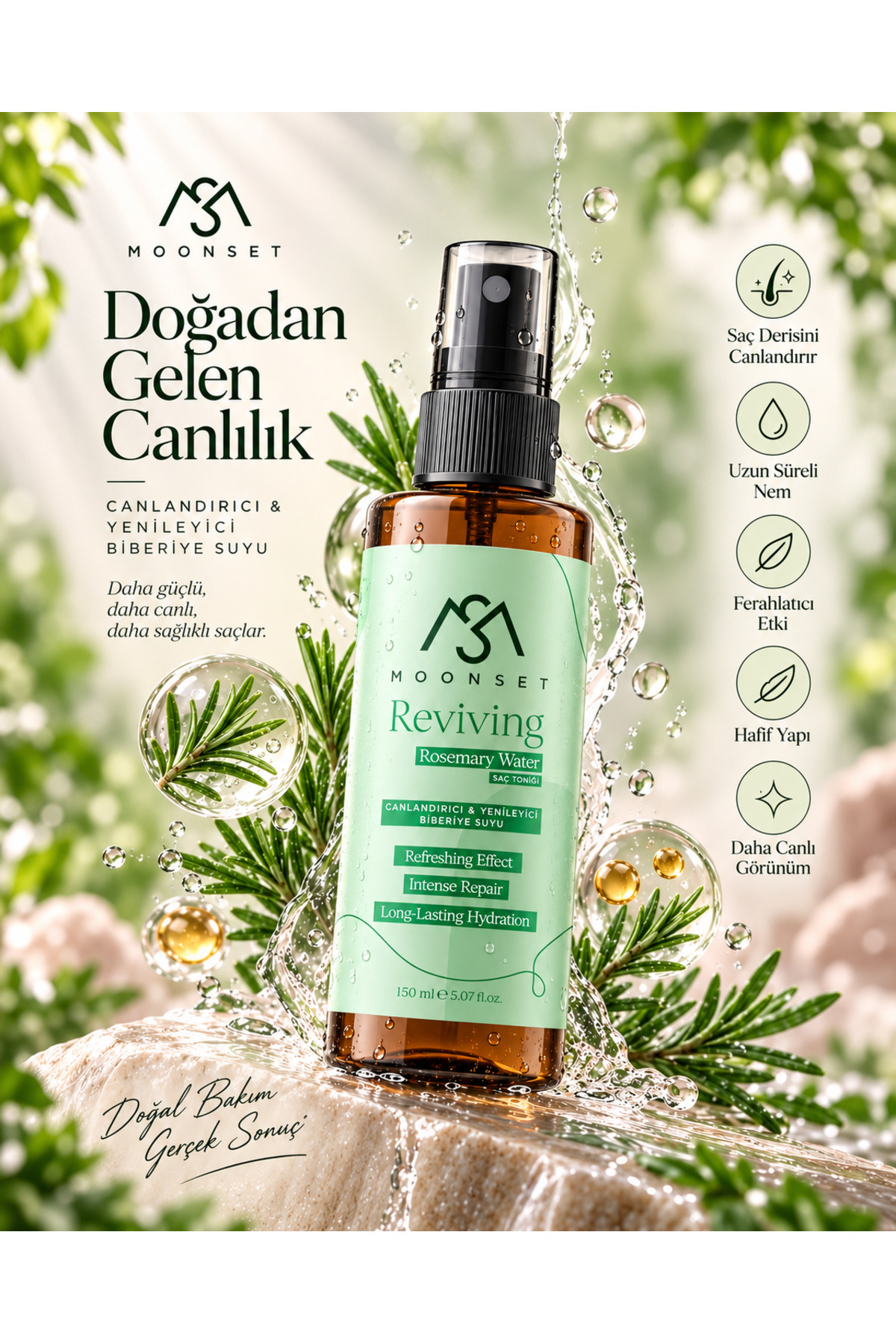 آب رزماری - تونیک موی گیاهی برای ضد ریزش مو و رشد مو (150 میلی لیتر) - rosemarytonic — تصویر 8 از 9