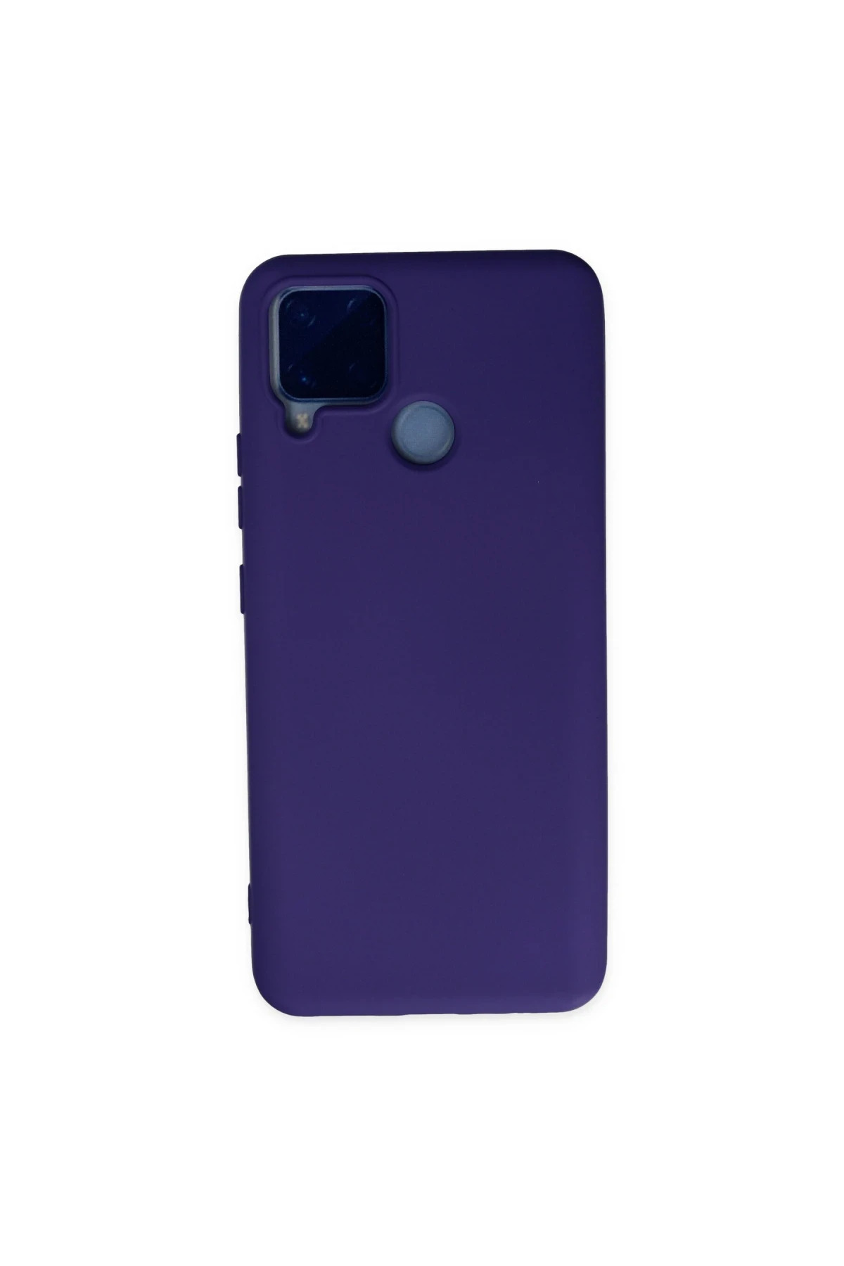 realme c15 kilif nano ici kadife silikon lacivert