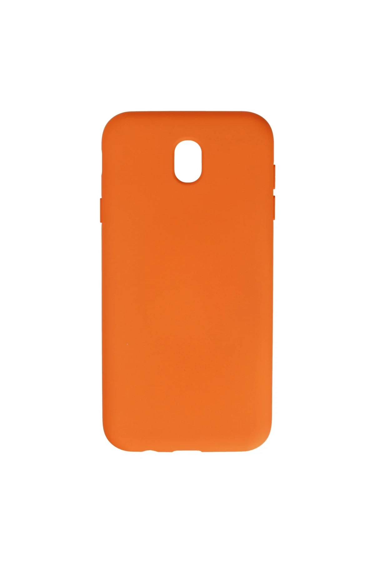 Samsung galaxy j7 pro j730 kilif nano ici kadife silikon turuncu
