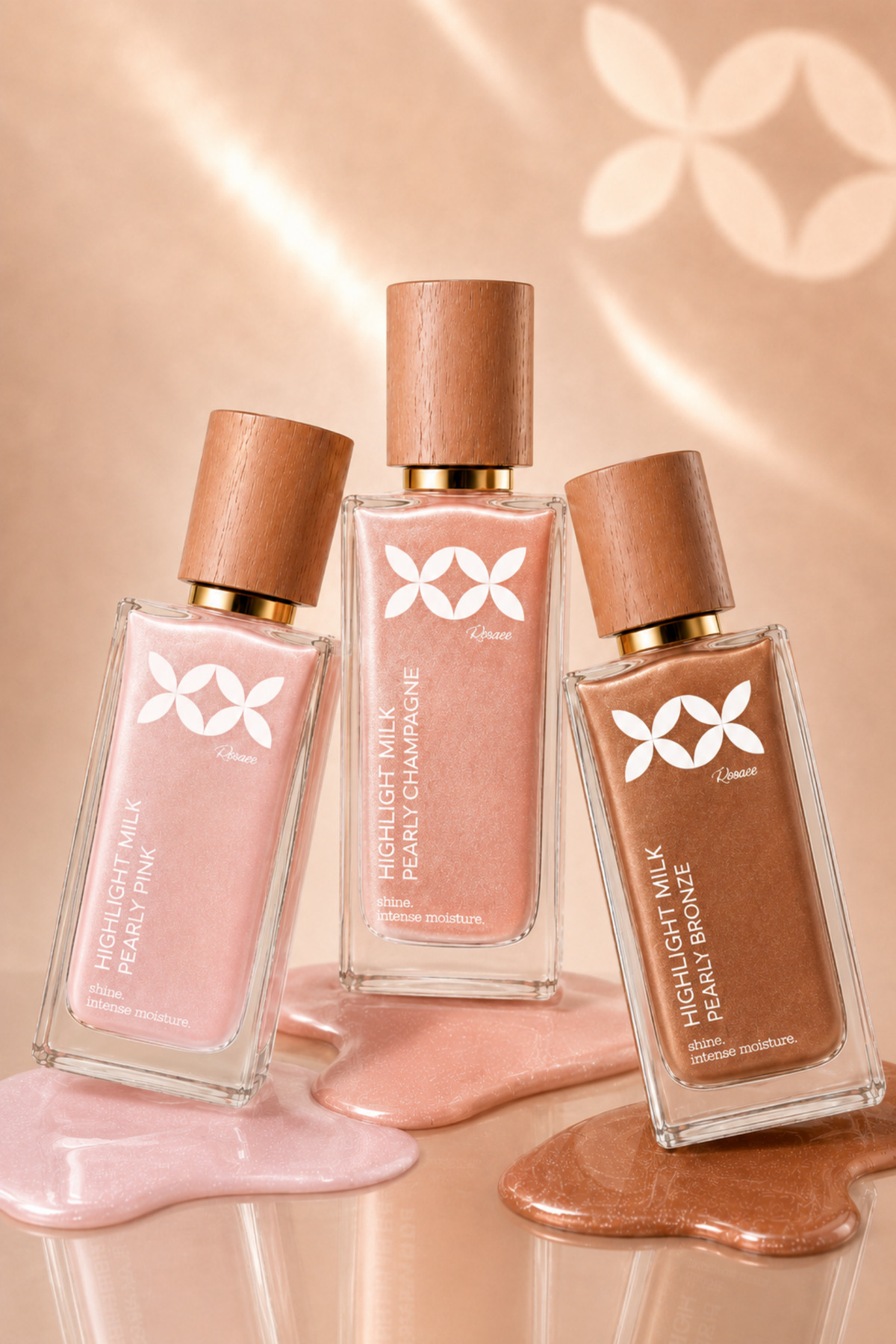 XX Highlight Milk Pearly Pink / İnci Işıltısı / Yoğun Nem Makyaj Bazı Cam Cilt Serum — صورتی XX01 — تصویر 6 از 8