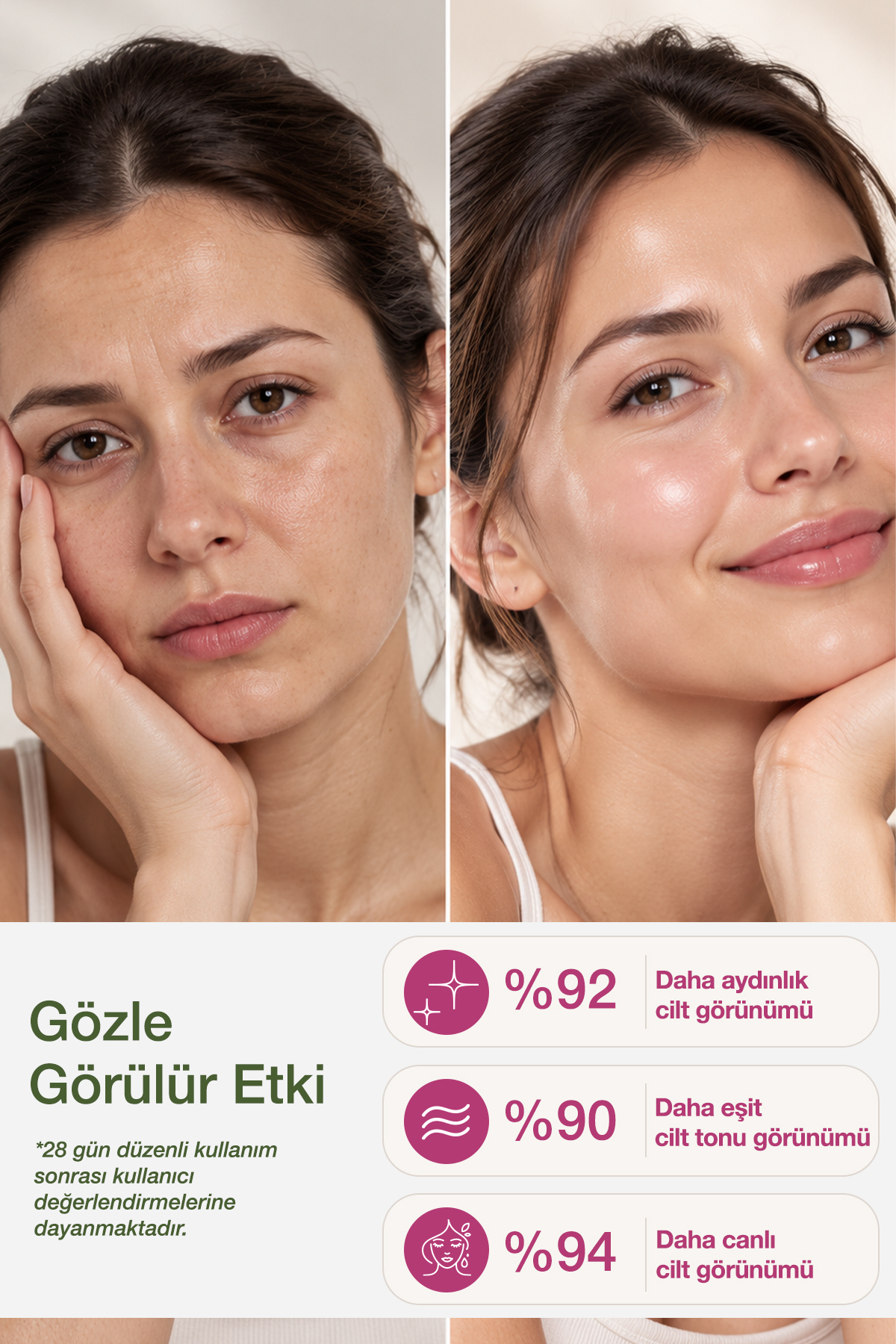 Collagen Serum | Sıkılaştırıcı & Onarıcı | Kolajen, Hyaluronik Asit, Yeşil Çay | Clinically | 30mL — ECC00001 — تصویر 3 از 7