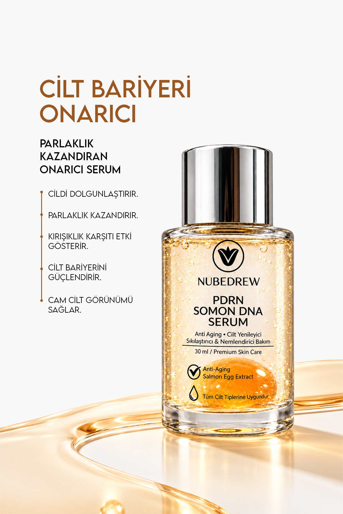 PDRN Premium Bakım Seti – PDRN Somon DNA Serum + Glow Face Mist + SPF50+ Ceramide Güneş Kremi | Nemlendirici, Aydınlatıcı ve Cilt Bakım Seti — PDRN-ST1 — تصویر 5 از 9
