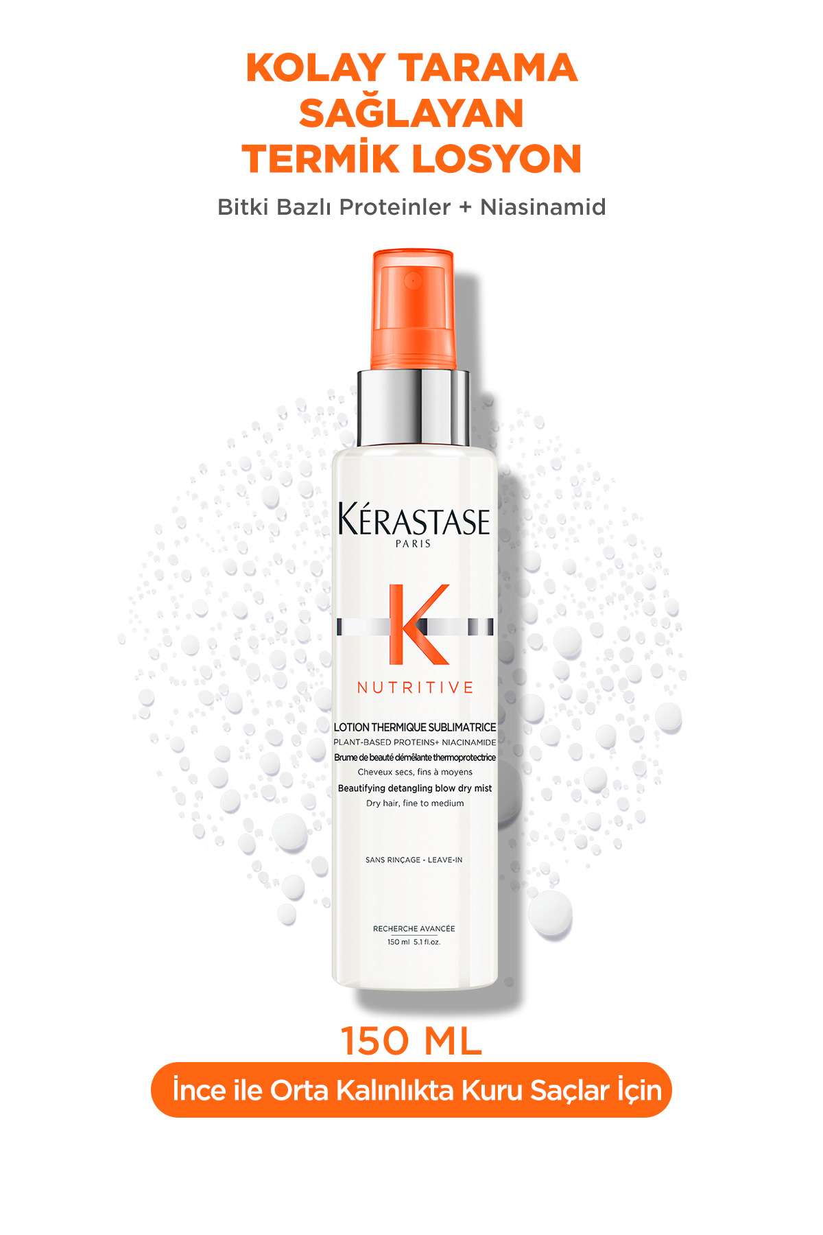 Nutritive Lotion Thermique Kolay Tarama Sağlayan Termik Losyon 150 ml — E4040600 — تصویر 2 از 7