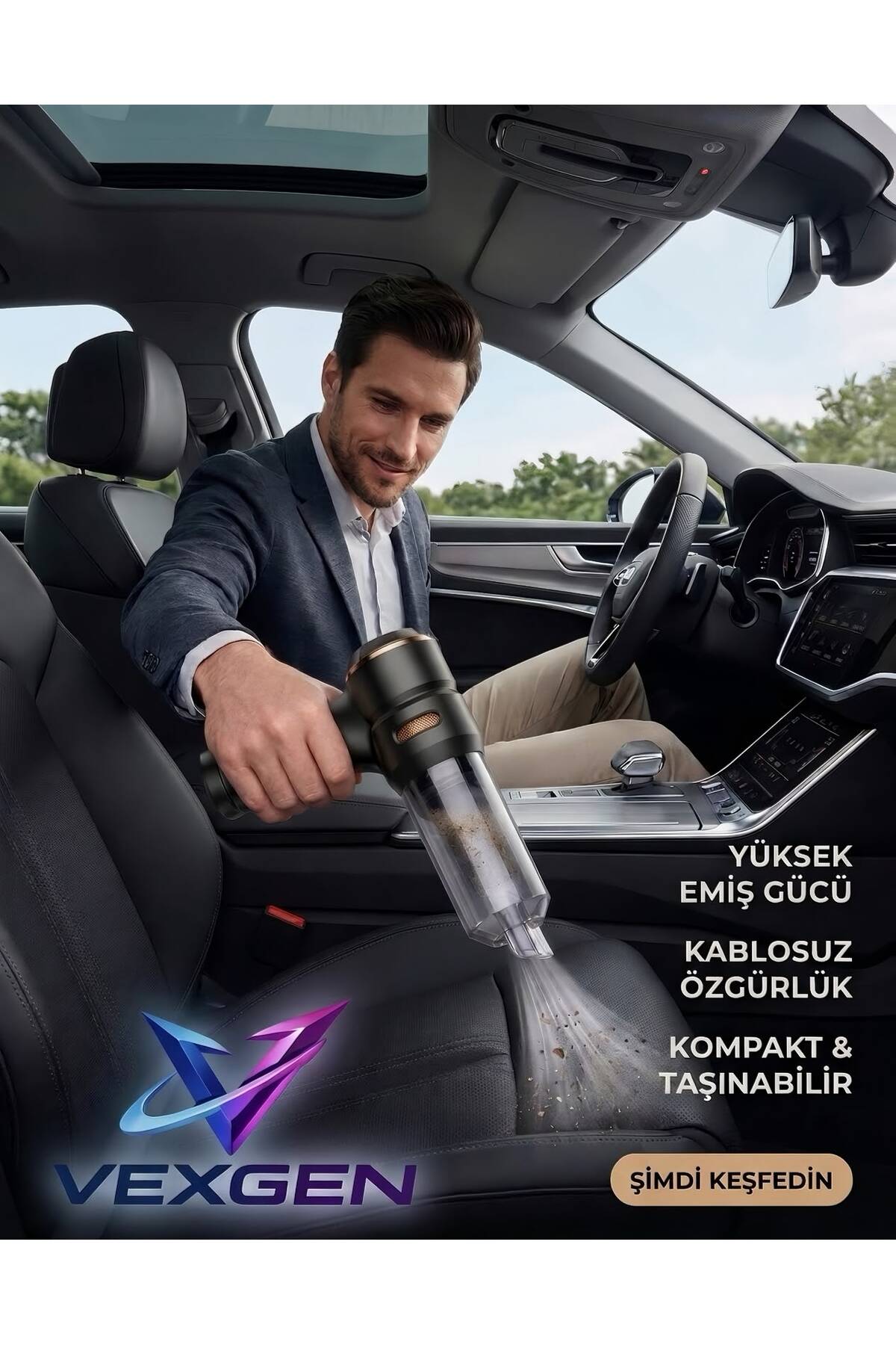 智美 VEXGEN HL-121 TurboClean Pro Kablosuz Oto Süpürgesi - Fiyatı