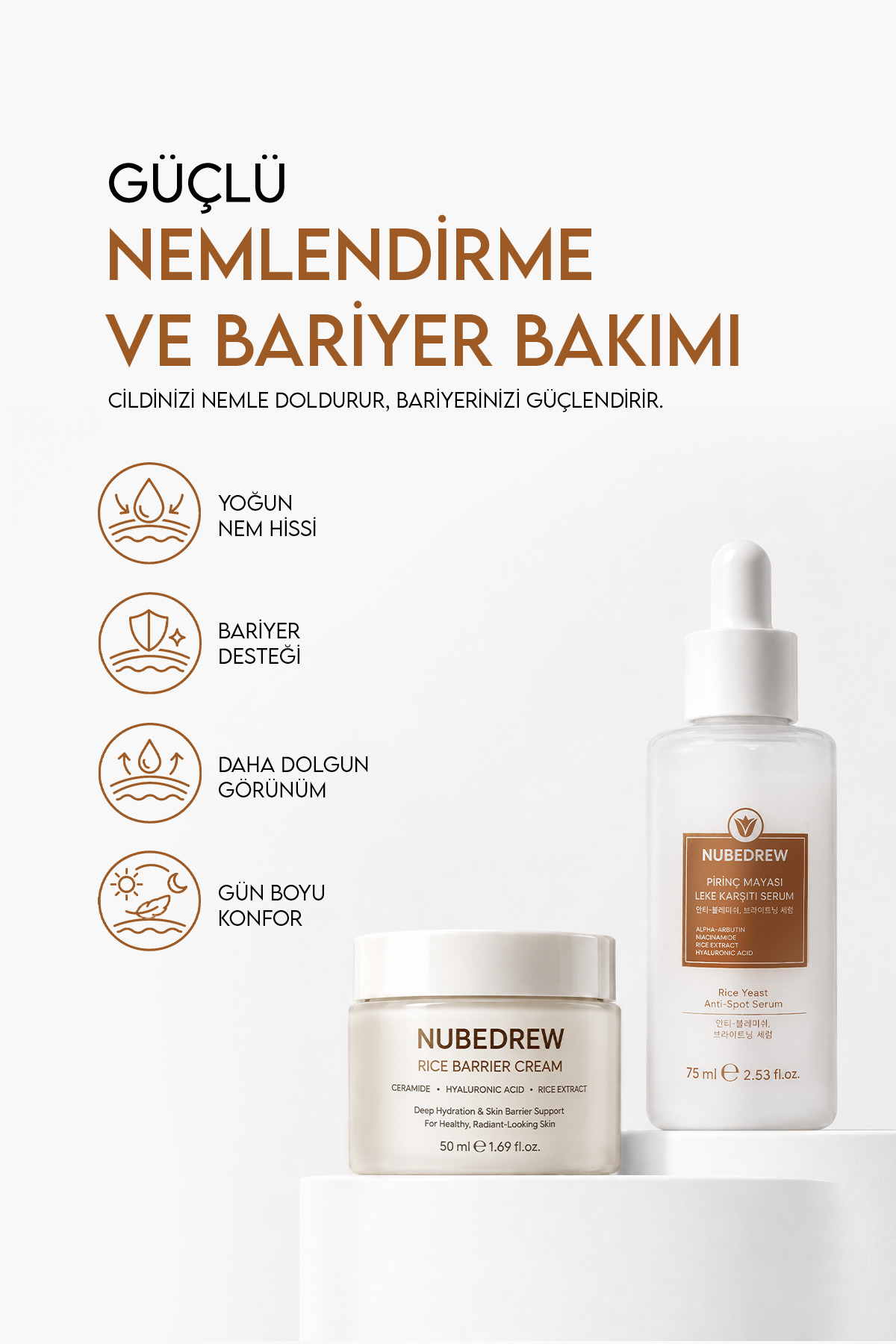 Glass Skin Ultimate 5'li Cam Cilt Bakım Seti Pirinç Mayası Serum Tonik Temizleme Jeli Nemlendirici SPF50+ — 5liglassnbd — تصویر 4 از 8
