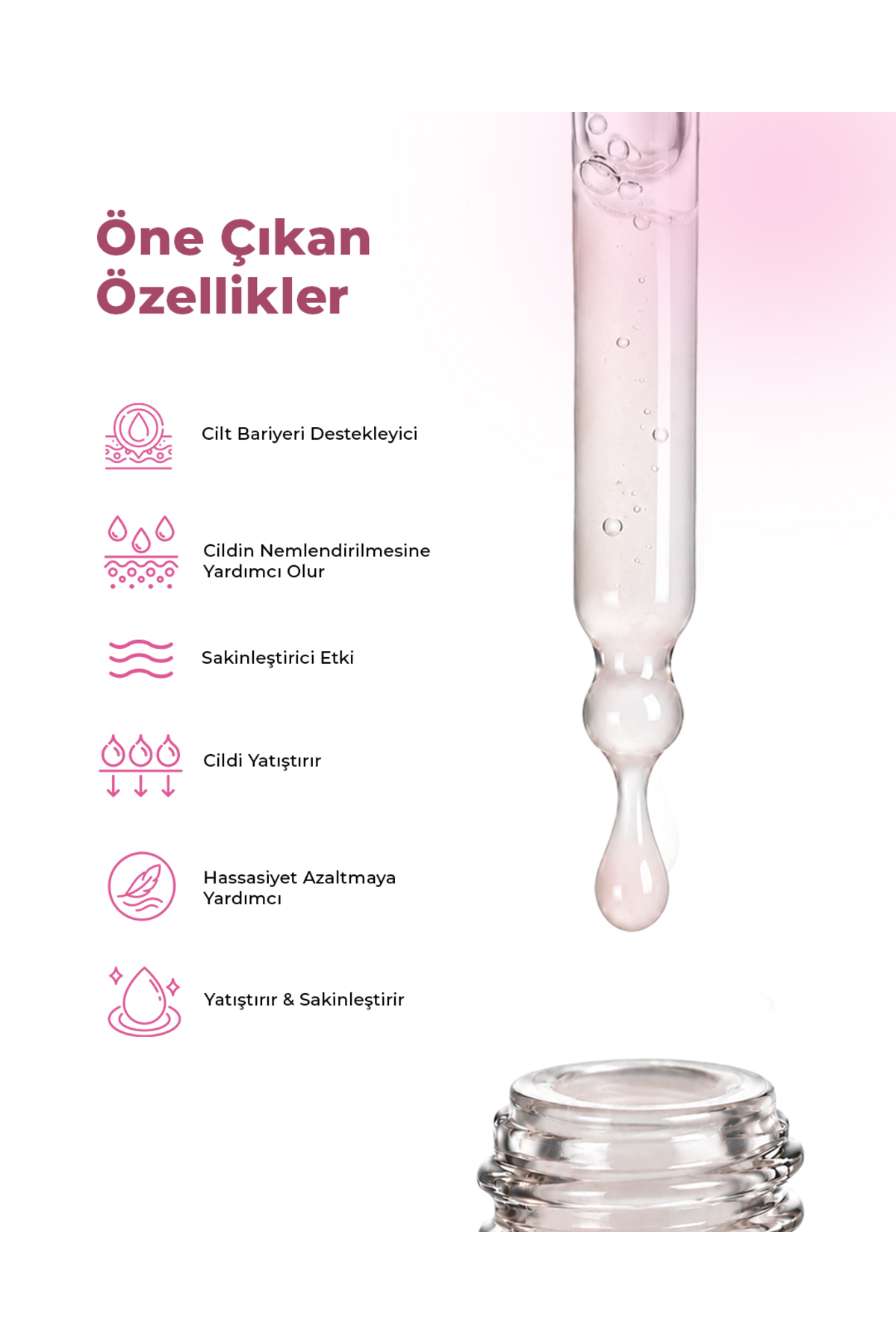 Pink Cloud Serum- Nemlendirici ve Yatıştırıcı Hyalüronik Asit&Cica Serumu — 16 — تصویر 2 از 7