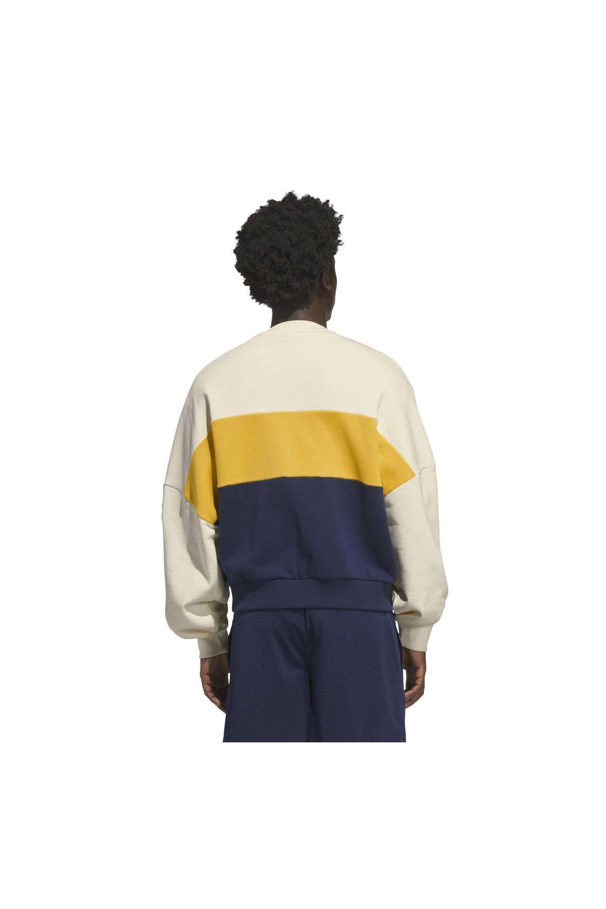 KS8191-E Varsıty Crew Erkek Sweatshirt Krem — کرم — تصویر 2 از 5