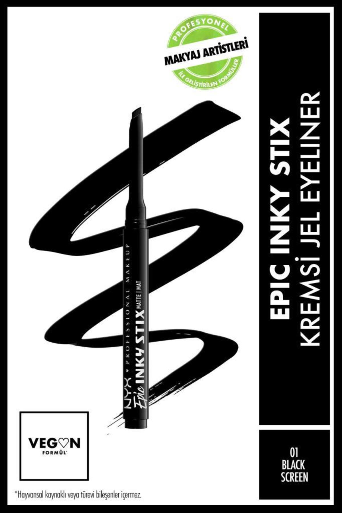 NYX Professional Makeup Epic Inky Stix Kremsi Jel Eyeliner - 01 Black Screen — مشکی NYXEPICINKYSTX