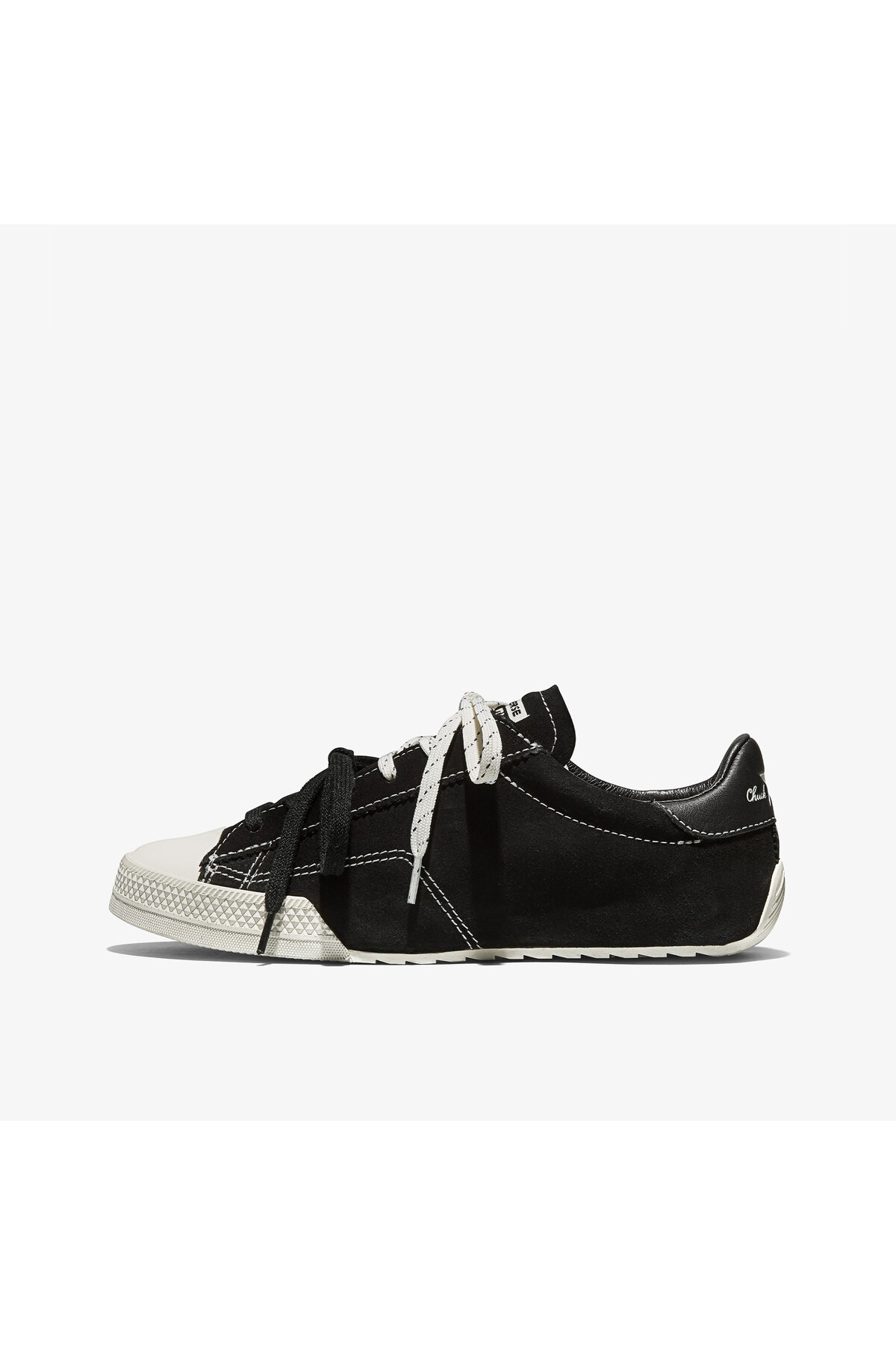 Converse Chuck Taylor LO Unisex Siyah Süet Sneaker görsel 4