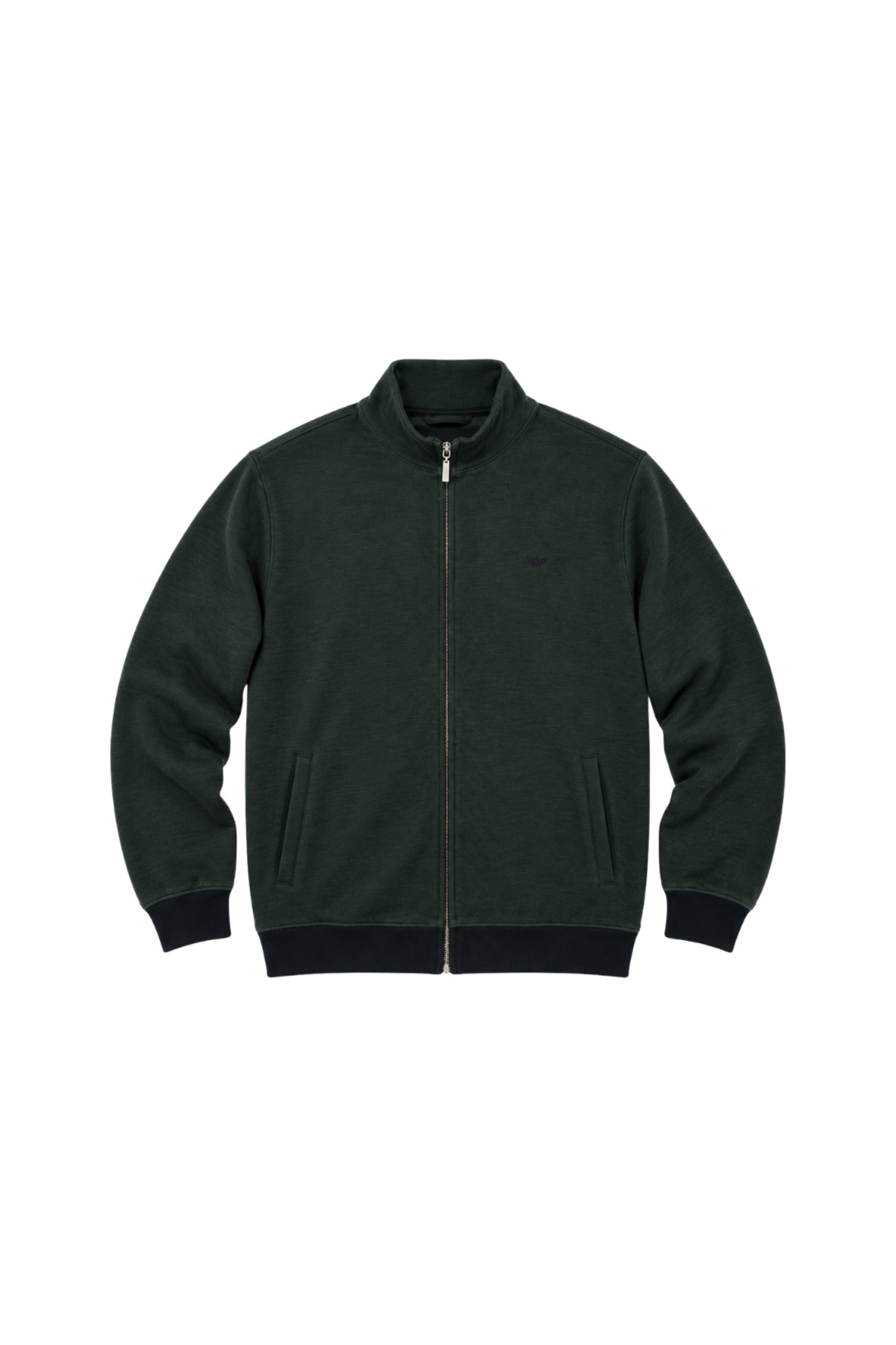 BattalModa Erkek Büyük Beden Melanj Beneton Selanik Dik Yaka Cepli Hırka 3XL-4XL-5XL-6XL-7XL-8XL görsel 4